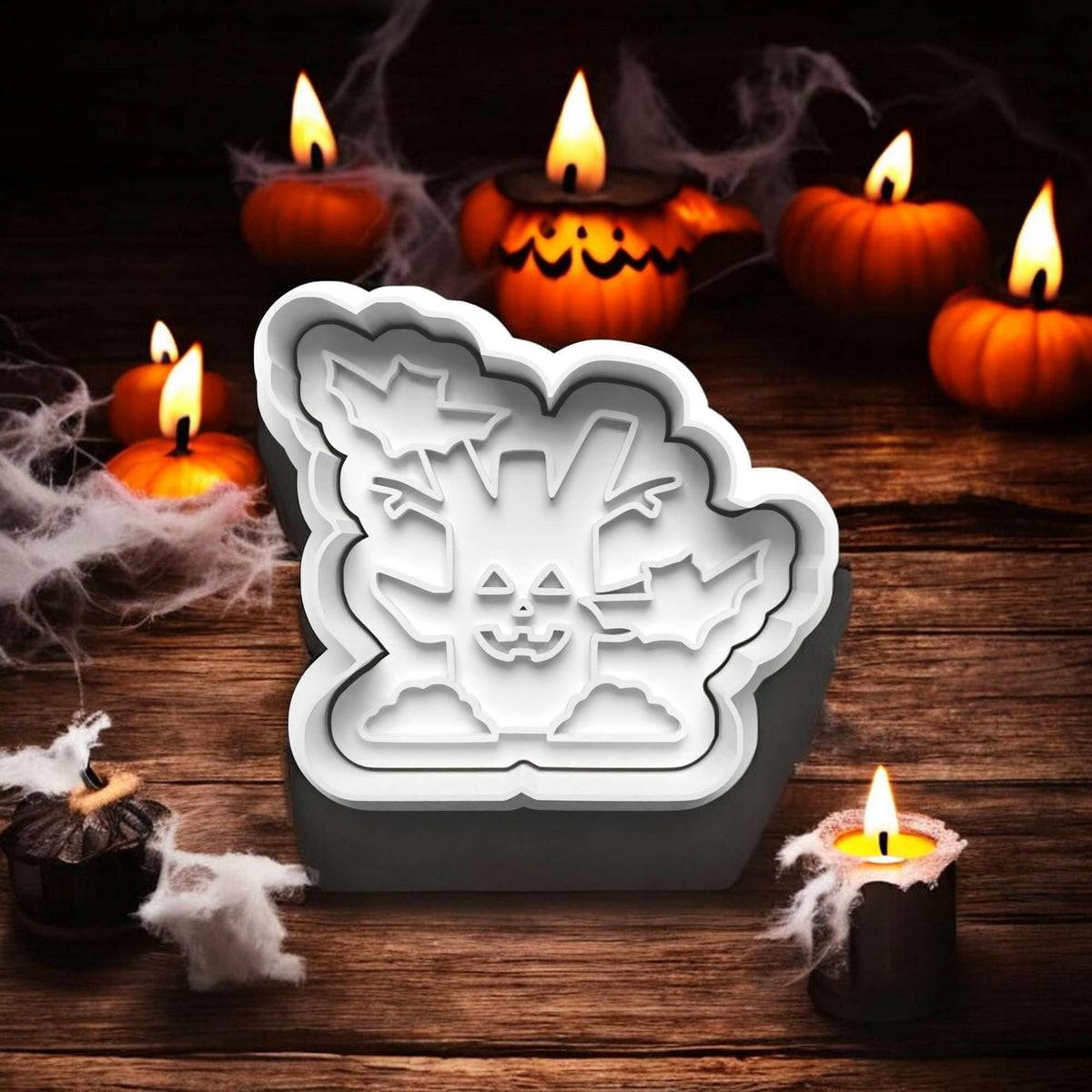 Halloween Graveyard Cookie Cutter and embosser stamp set..