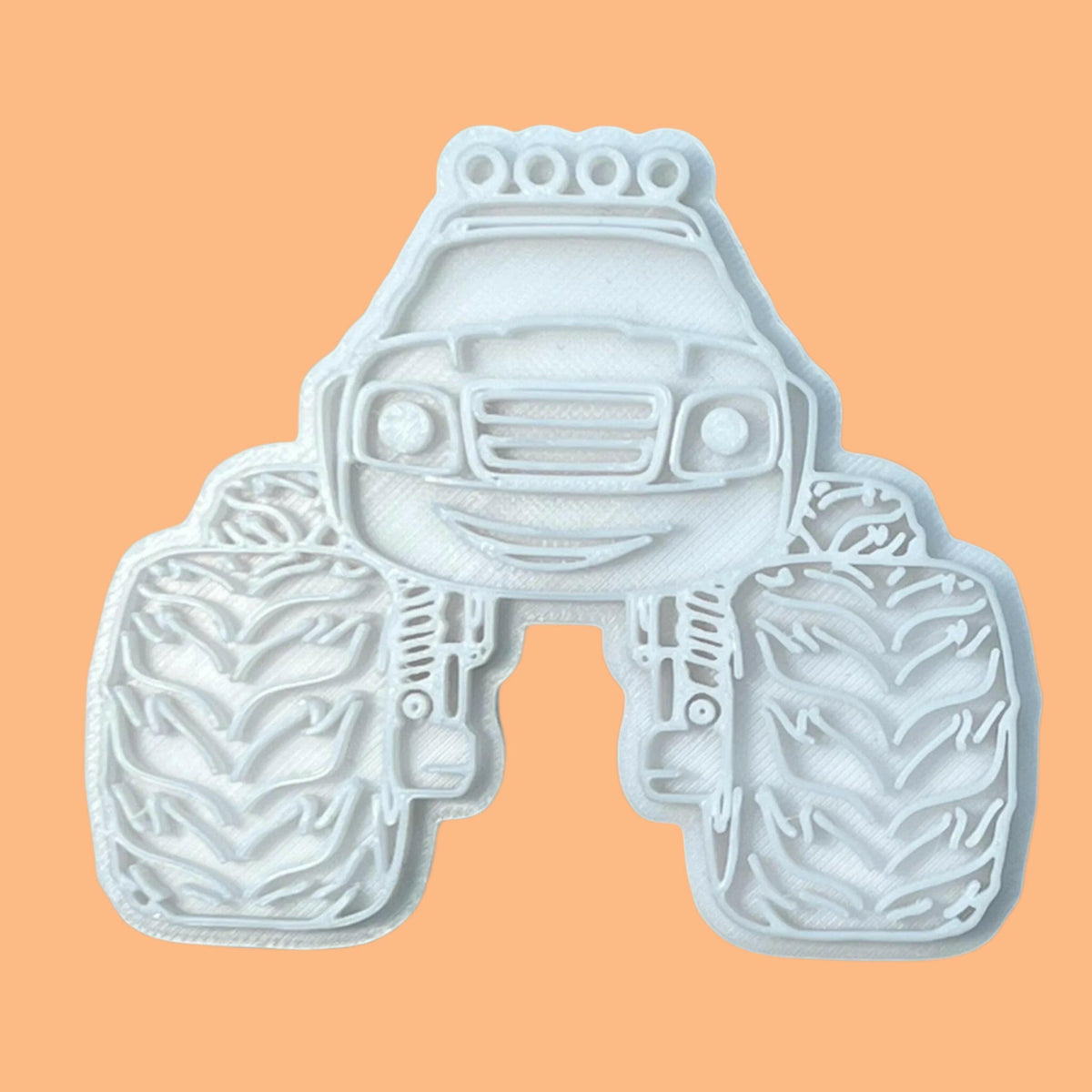 Monster Truck Cookie Cutter and  Embosser Set.