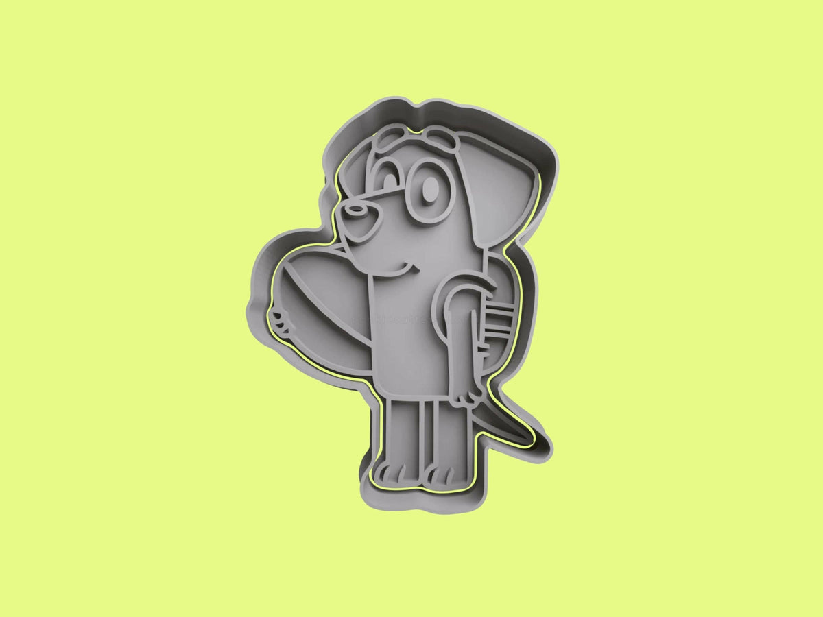 Bluey and Friends-Inspired Embosser and Cookie Cutter Set – Delightful Baking Tools.