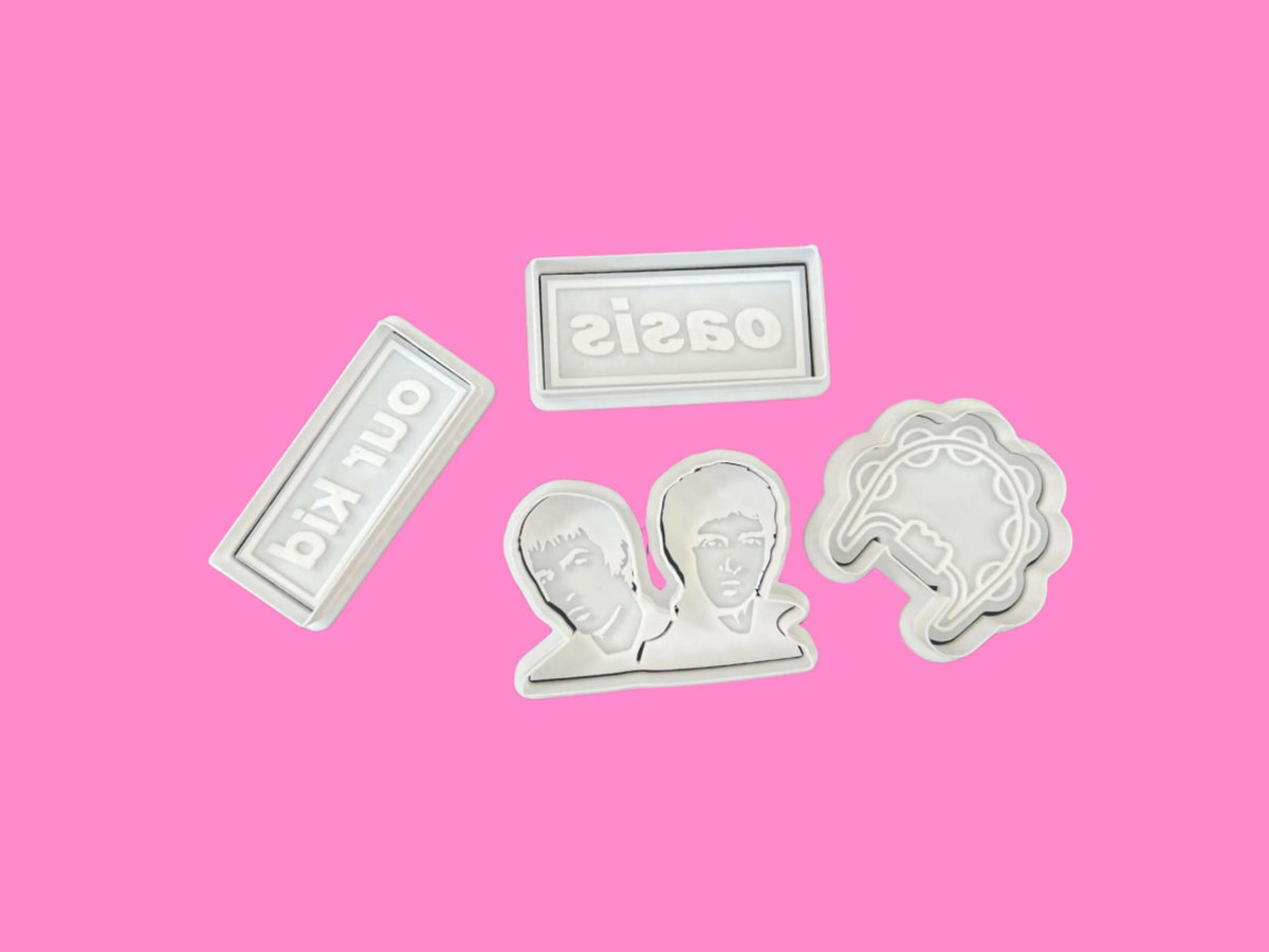 Oasis Group complete Cookie Cutters and Embosser Set. Handmade gift item..