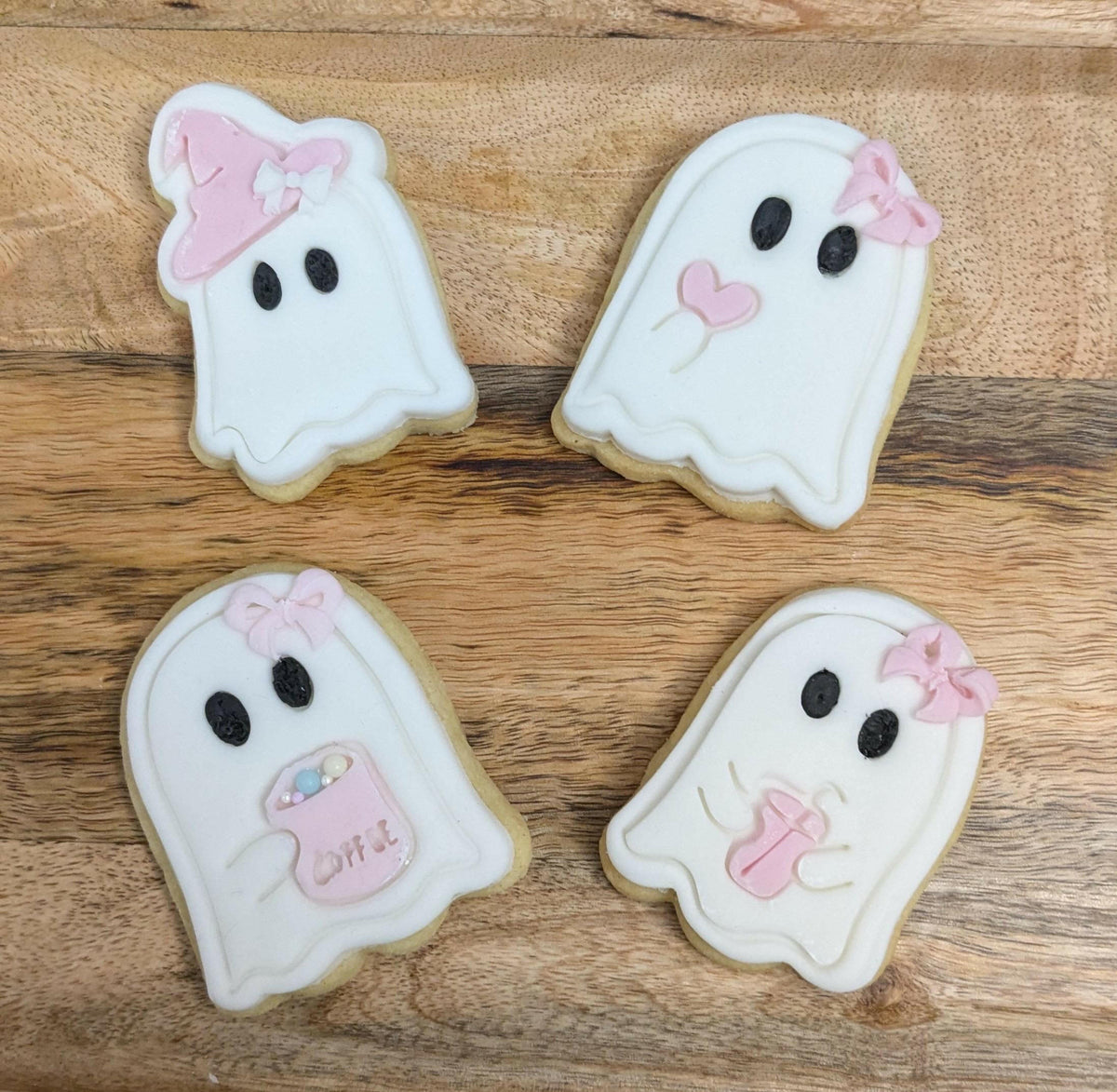 Halloween Ghosts Cookie Cutter and embosser stamp set..
