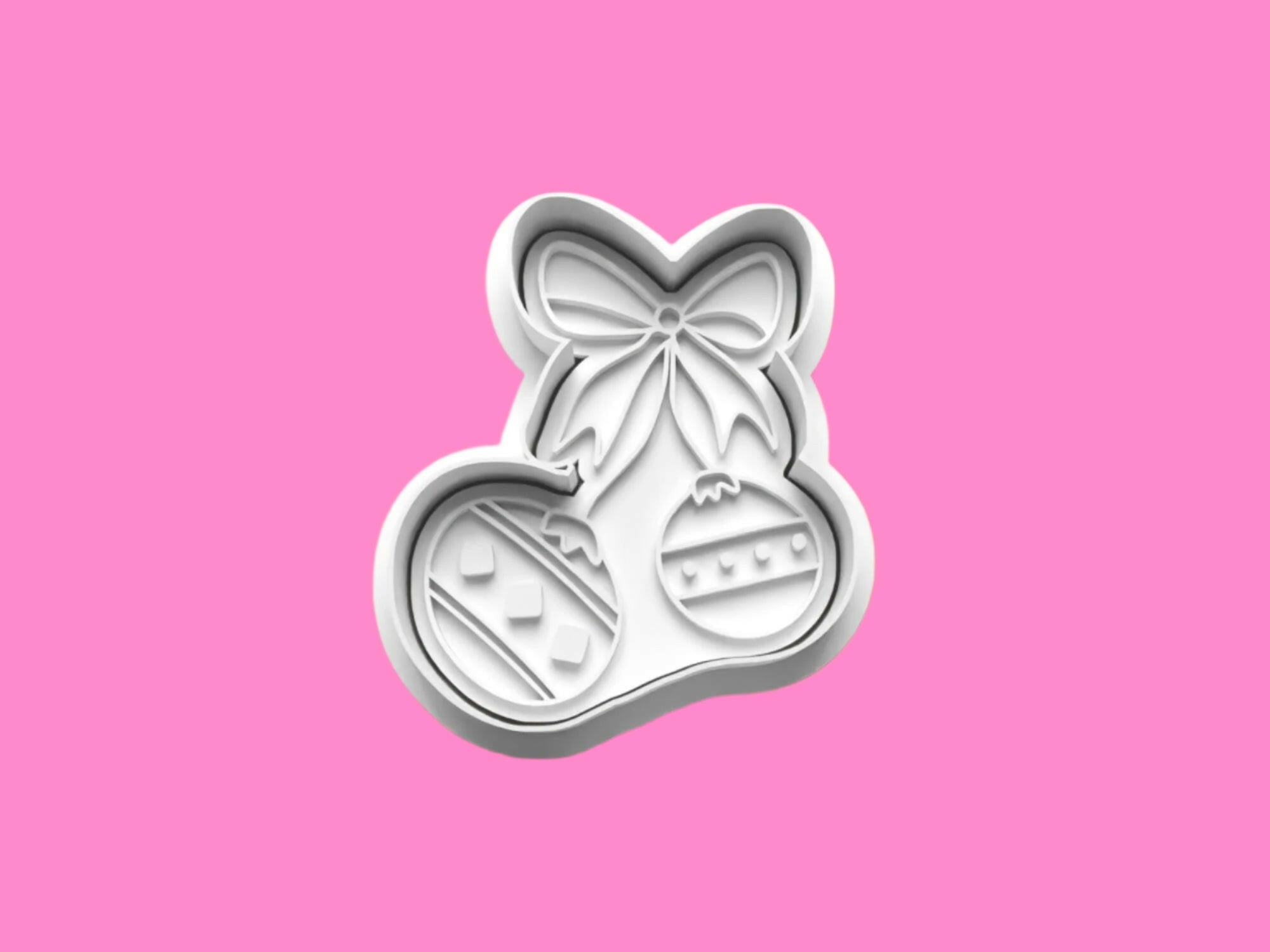 Christmas Items 1 Cookie Cutter and embosser stamp set..