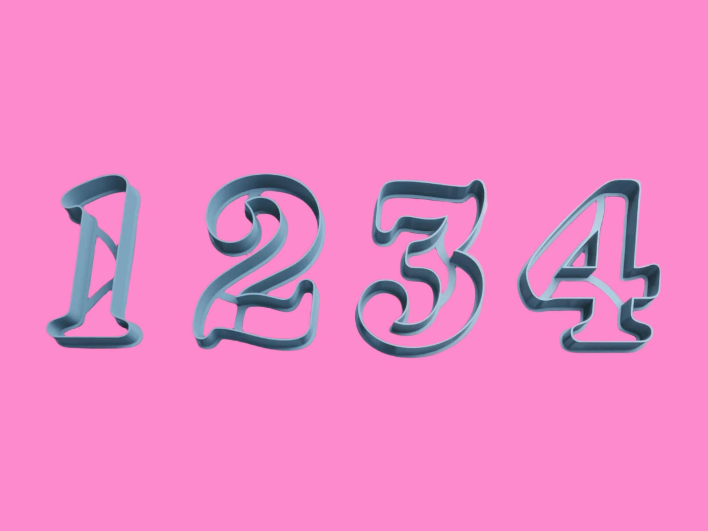 Numbers 0-9 Cookie Cutter.