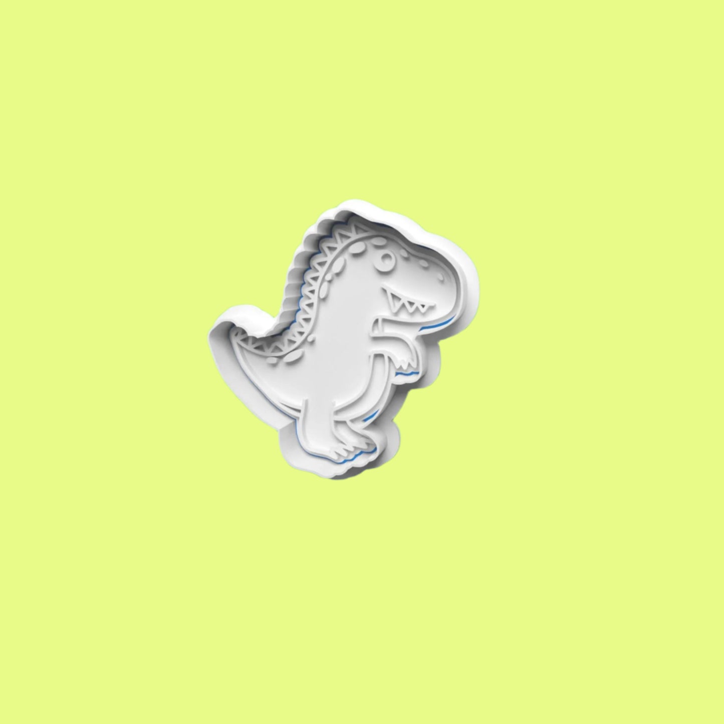 Dinosaurs set 1 Cookie Cutter and Embosser Set of 4 in 7cm or 10cm sizes.