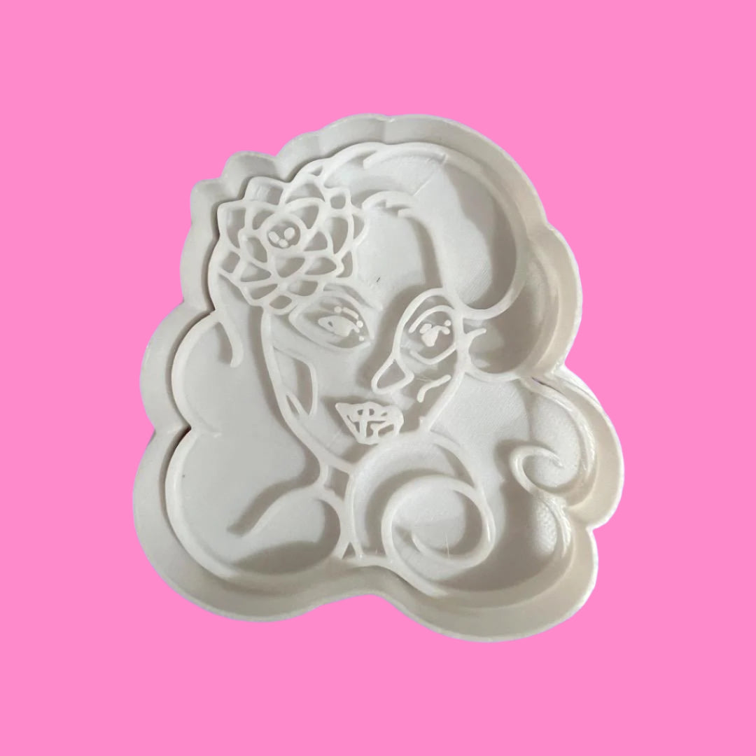 Day of the Dead Lady  Cookie Cutter and Embosser Stamp