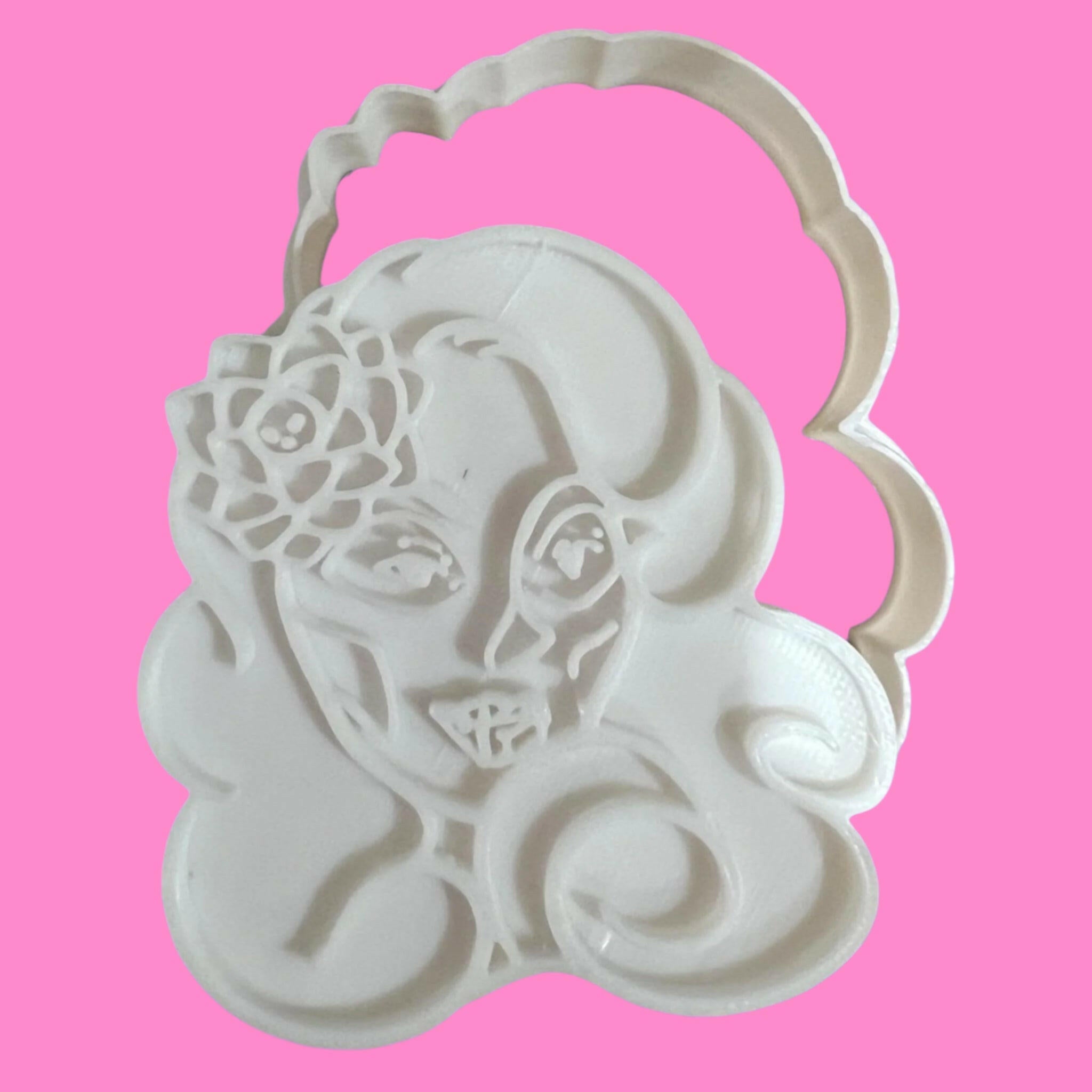 Day of the Dead Lady  Cookie Cutter and Embosser Stamp.
