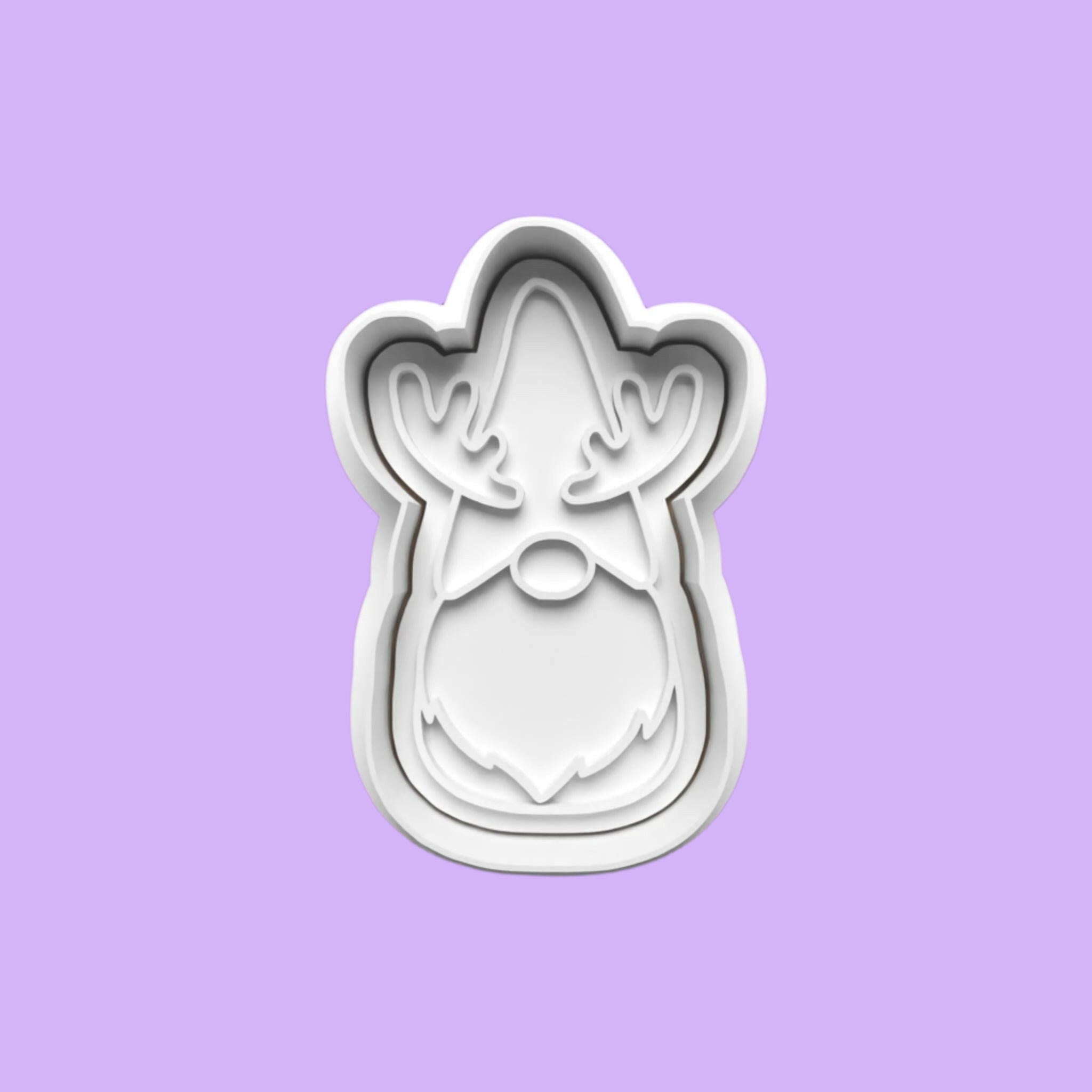 Christmas Gonks Cookie Cutter and embosser stamp set..