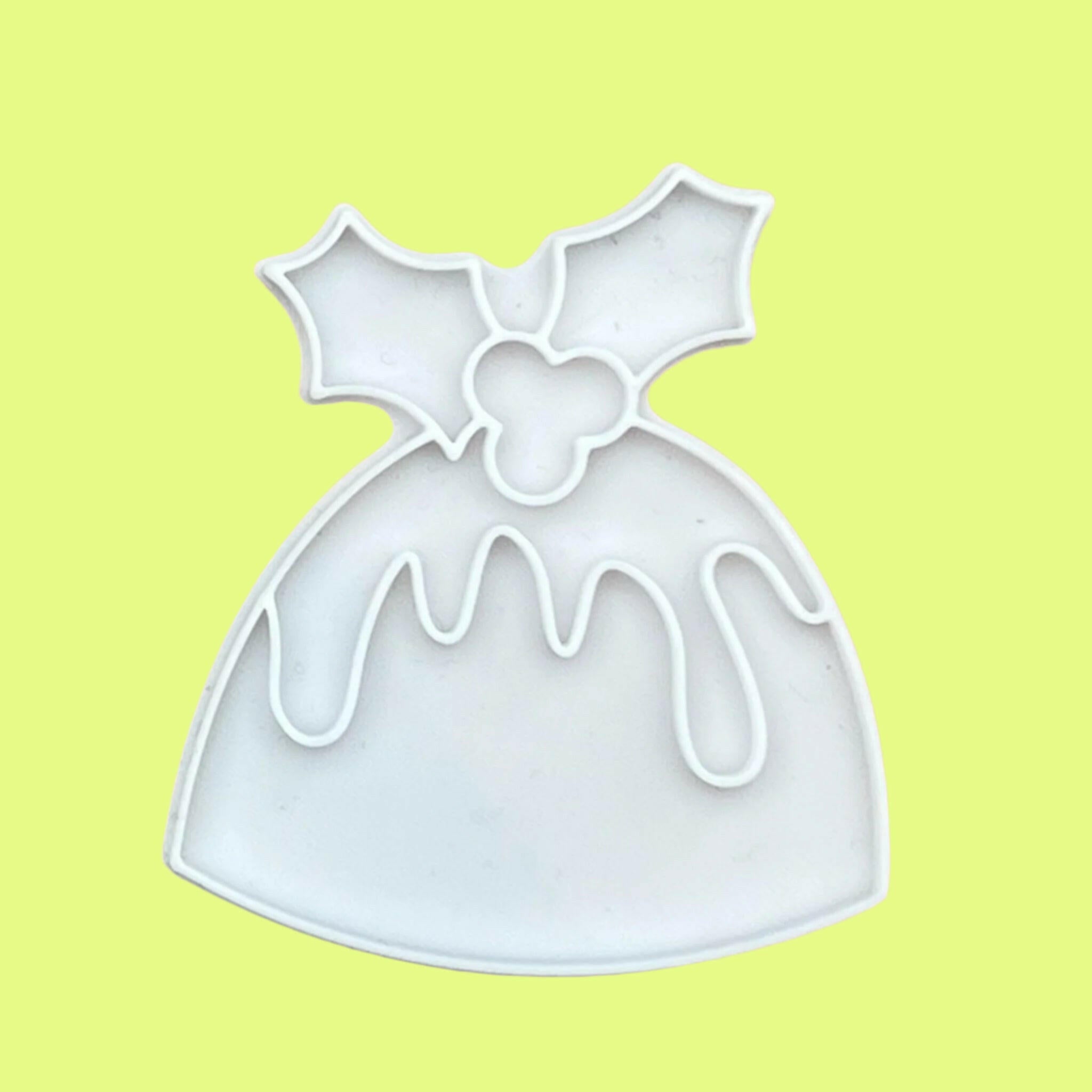 Christmas Pudding  Cookie Cutter and Embosser Stamp.