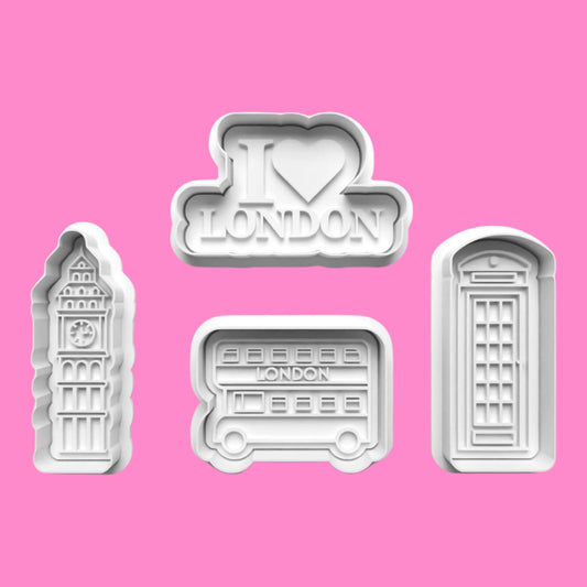 I love London Cookie Cutter and embosser stamp set.