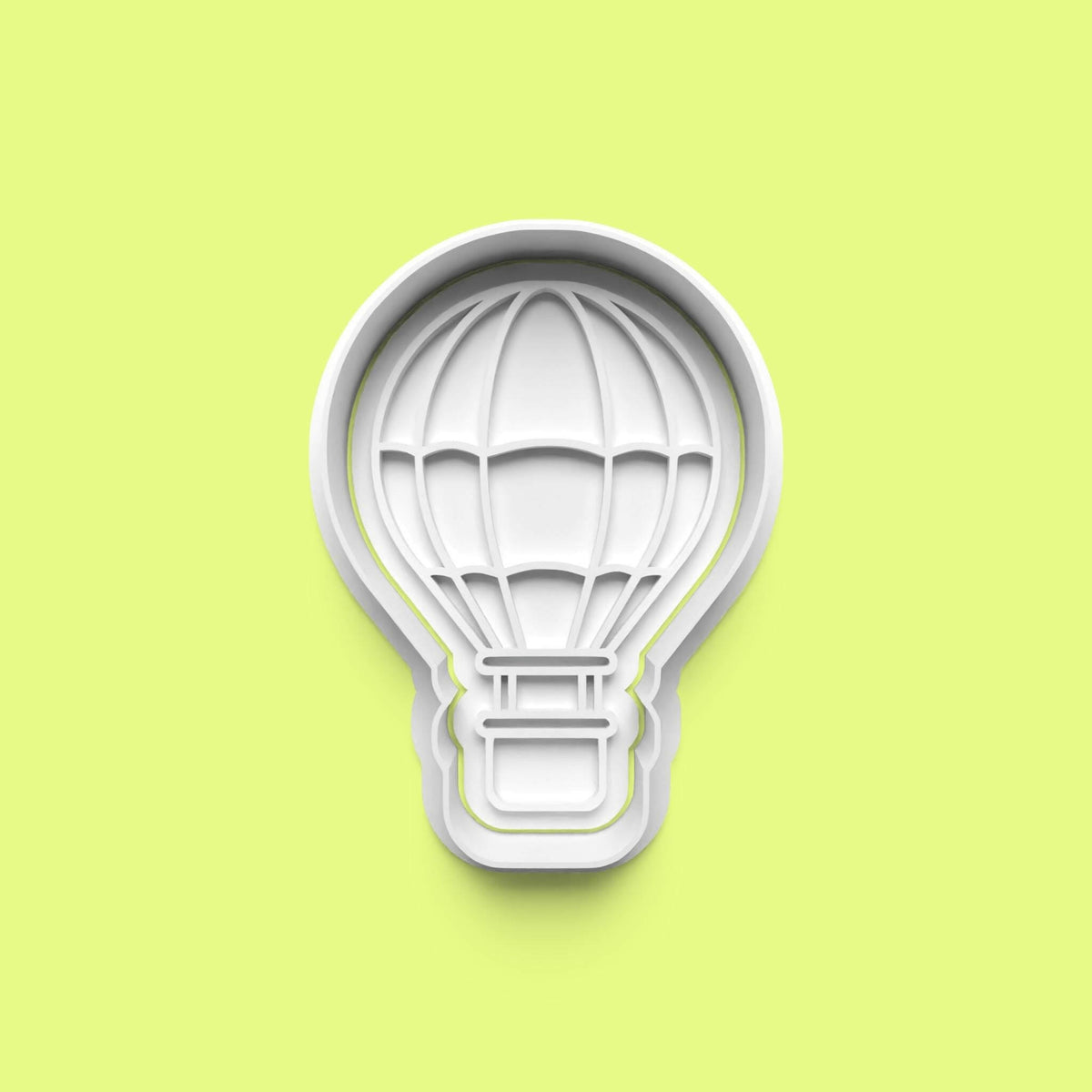 Hot Air Balloons Cookie Cutter and Embosser Stamp Set. Handmade gift item..