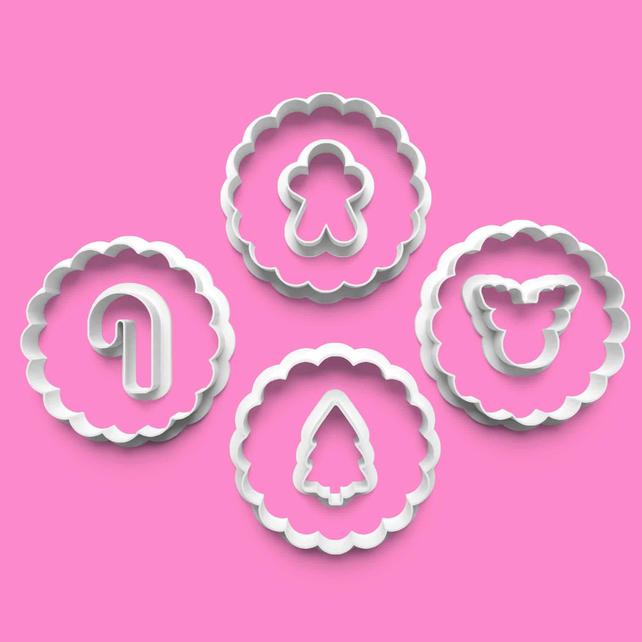 Christmas Linzer Jammy Cookie Cutter Set.