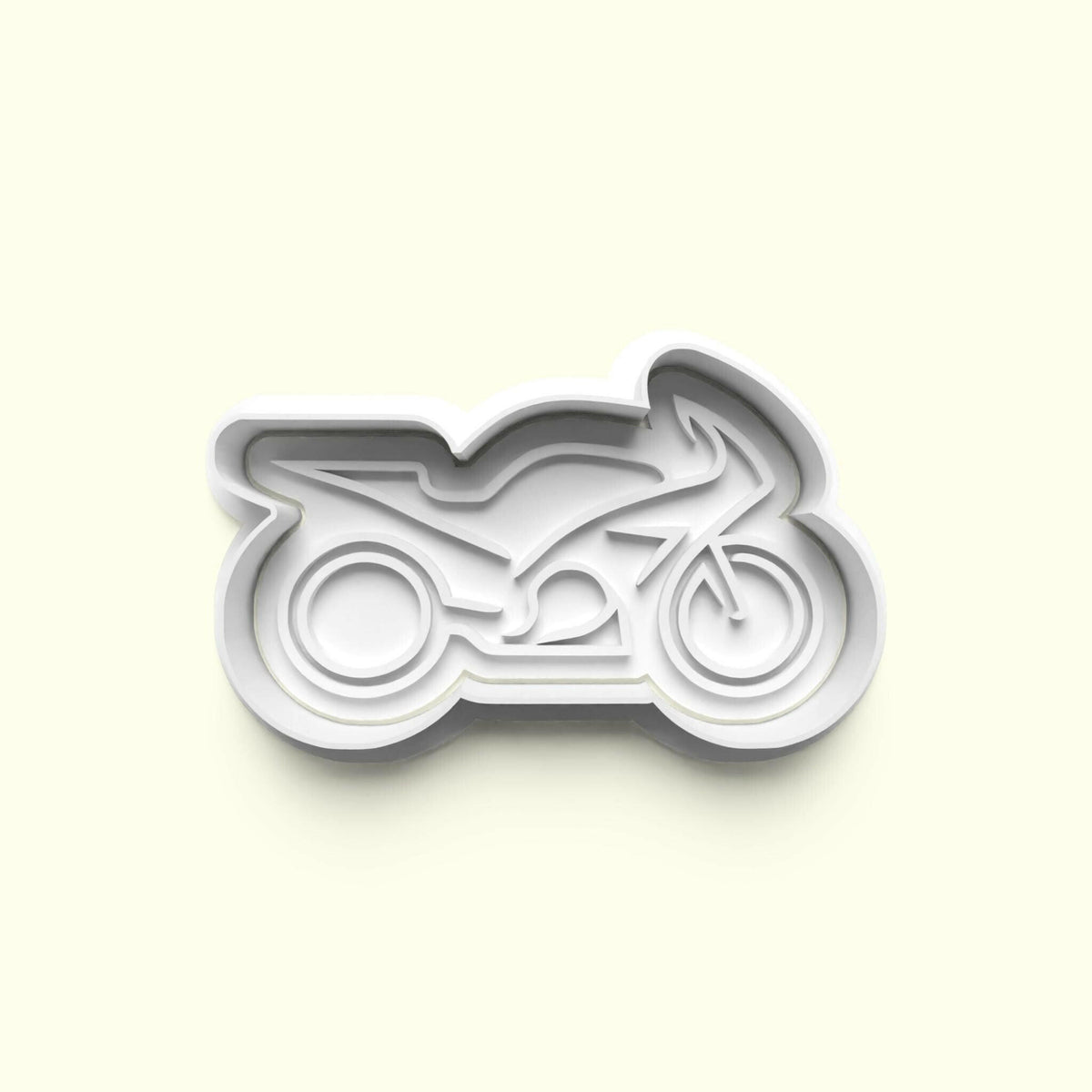 MotoGP-Themed Cookie Cutter Set – 4-Piece Motorcycle Racing Baking Tools.