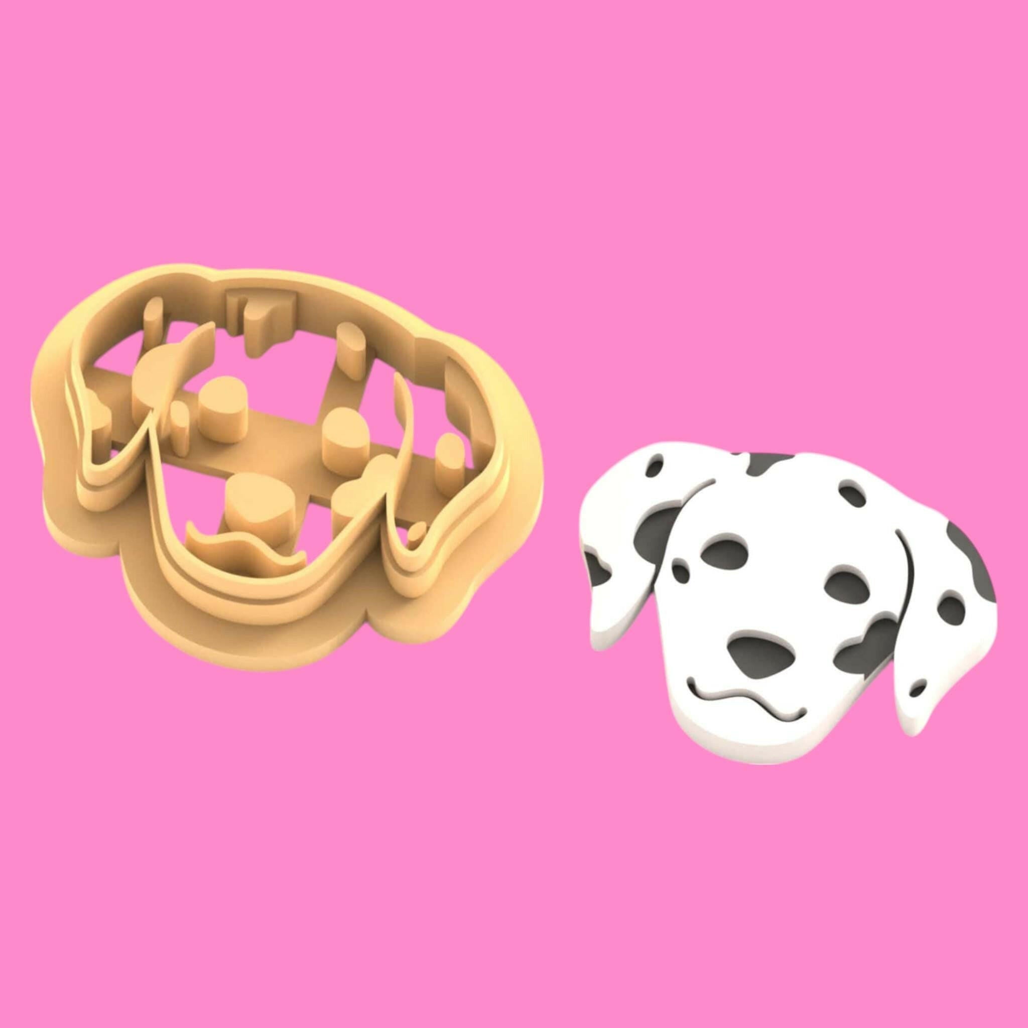 Dalmatian Head Clay Cutter- Polymer clay Tools -Jewellery Tools-Earring  Clay Cutters,Clay Earring Cutters,Most Unique Design. Cookie Cutter.