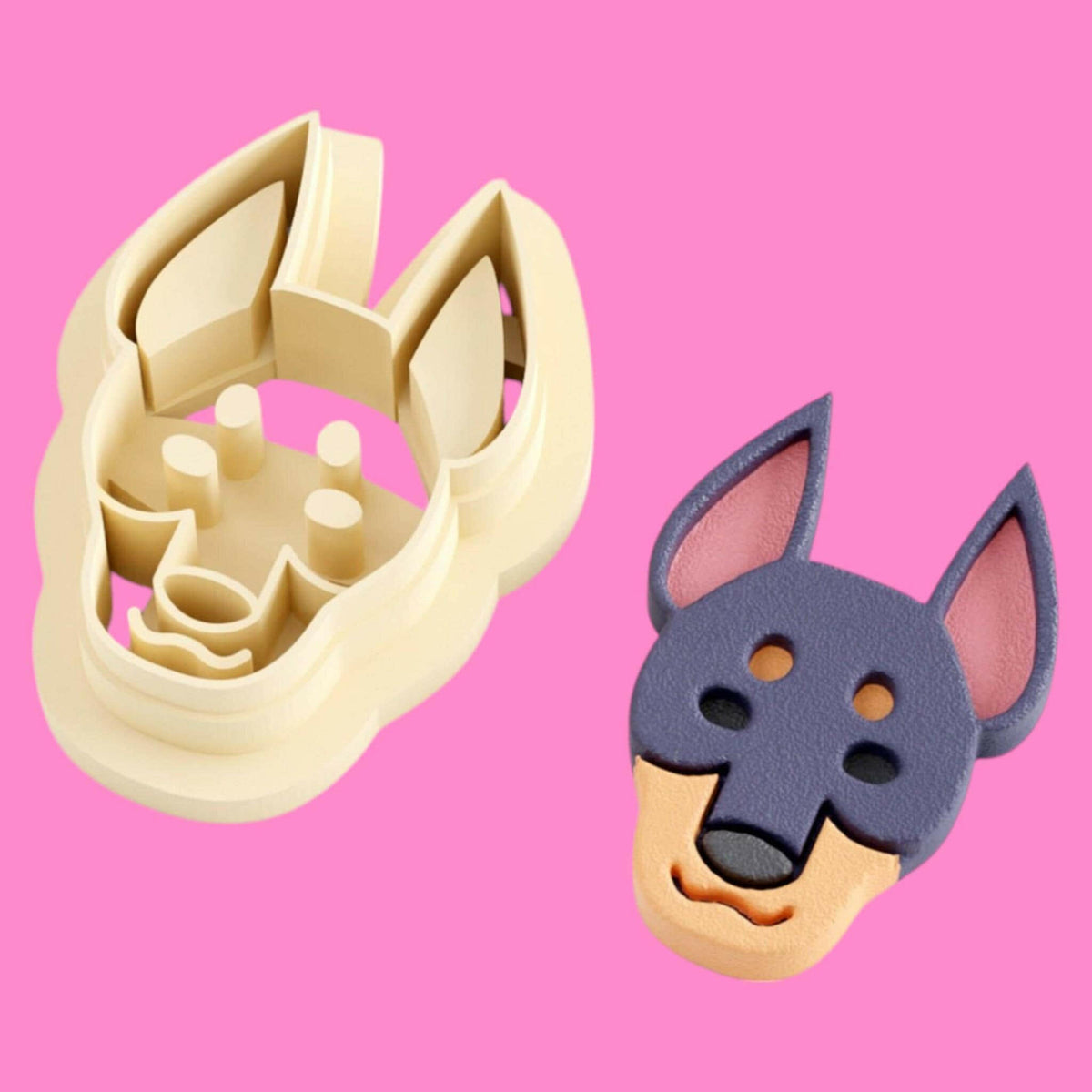 Doberman Head Clay Cutter- Polymer clay Tools -Jewellery Tools-Earring  Clay Cutters,Clay Earring Cutters,Most Unique Design. Cookie Cutter.