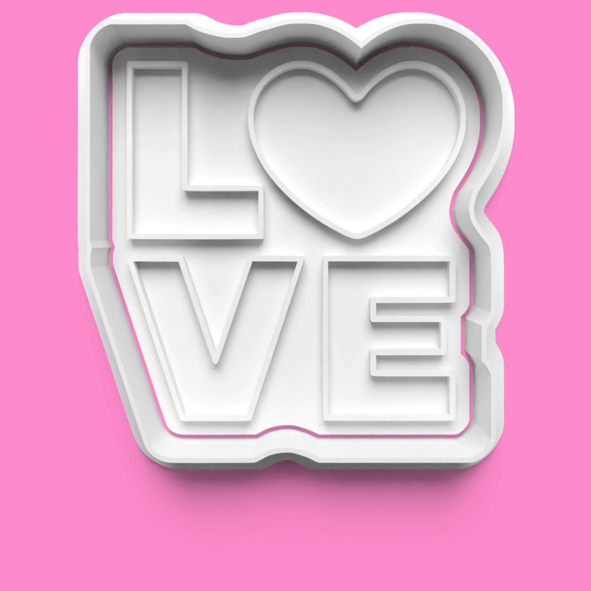 Valentines Love 2 complete Cookie Cutter and Embosser Stamp Set..
