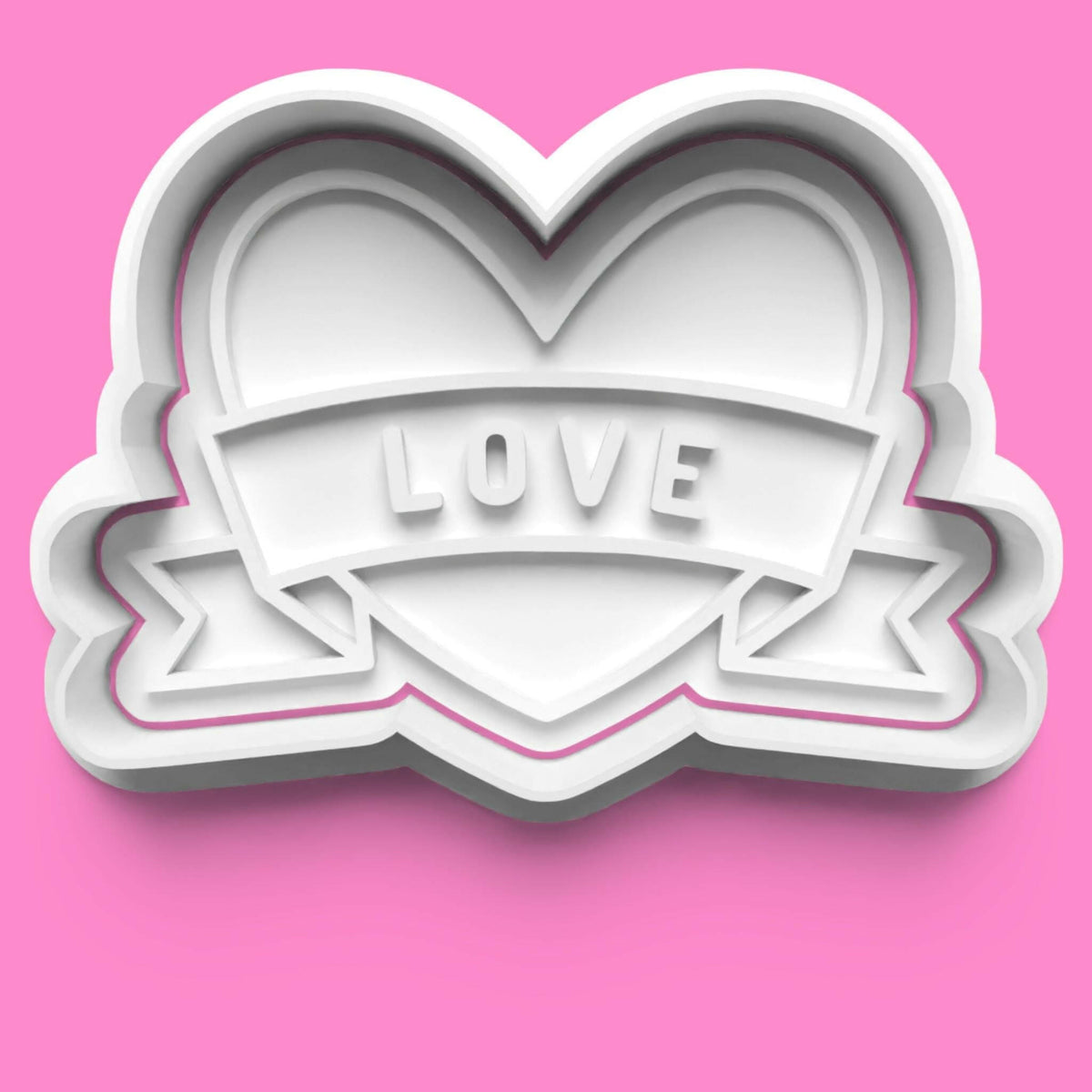Valentines Love complete Cookie Cutter and Embosser Stamp Set. 0777.
