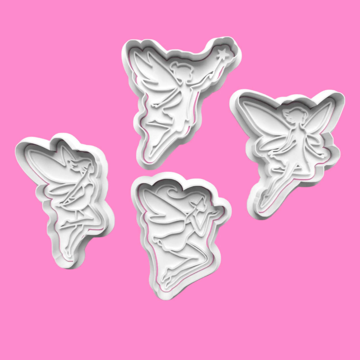 Fairies complete Cookie Cutter and Embosser Stamp Set..