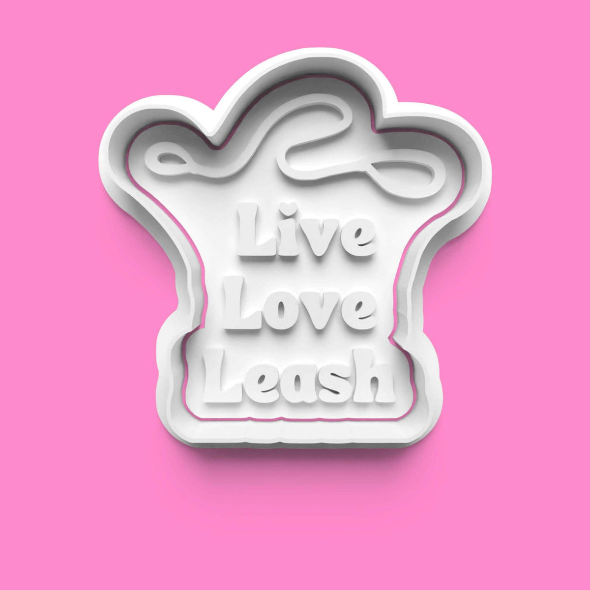 Dog Love Cookie Cutter and Embosser Stamp Set.