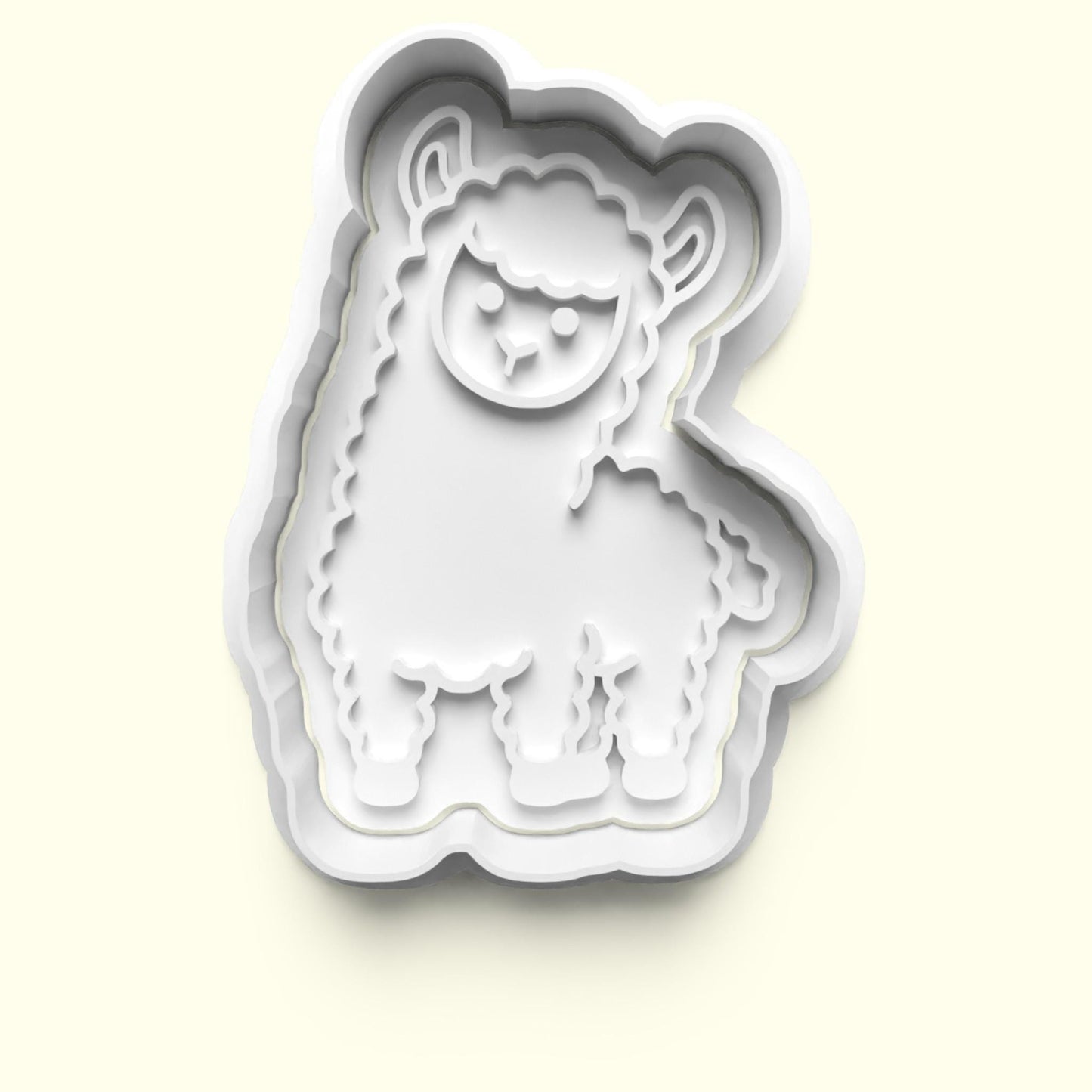 Llama Cookie Cutter and Embosser Stamp Set