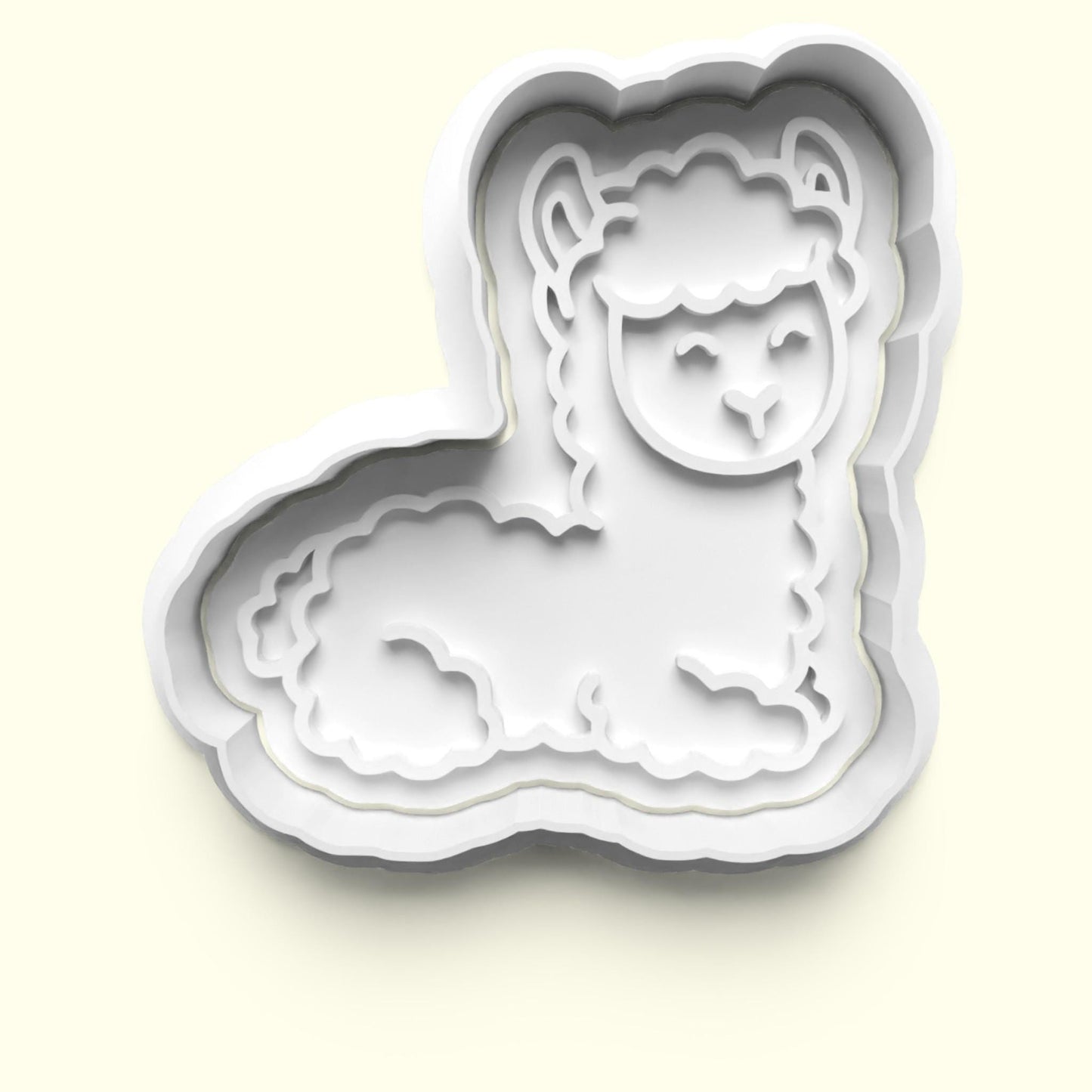 Llama Cookie Cutter and Embosser Stamp Set