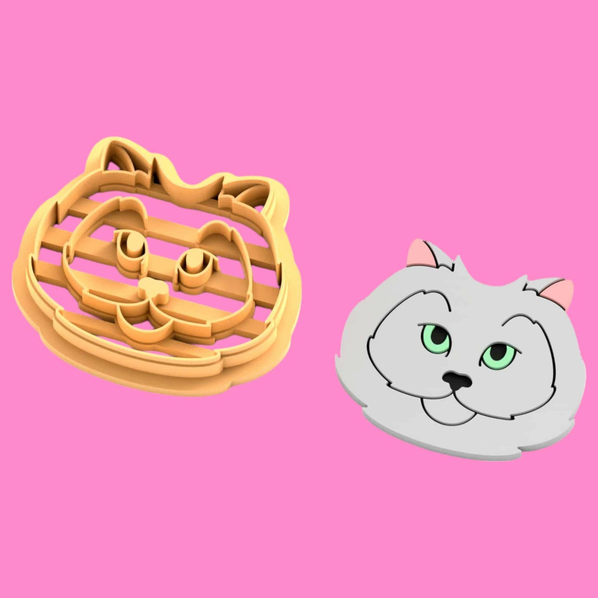 British Longhair Cat- Polymer clay Tools -Jewellery Tools-Earring  Clay Cutters,Clay Earring Cutters,Most Unique Design. Cookie Cutter.