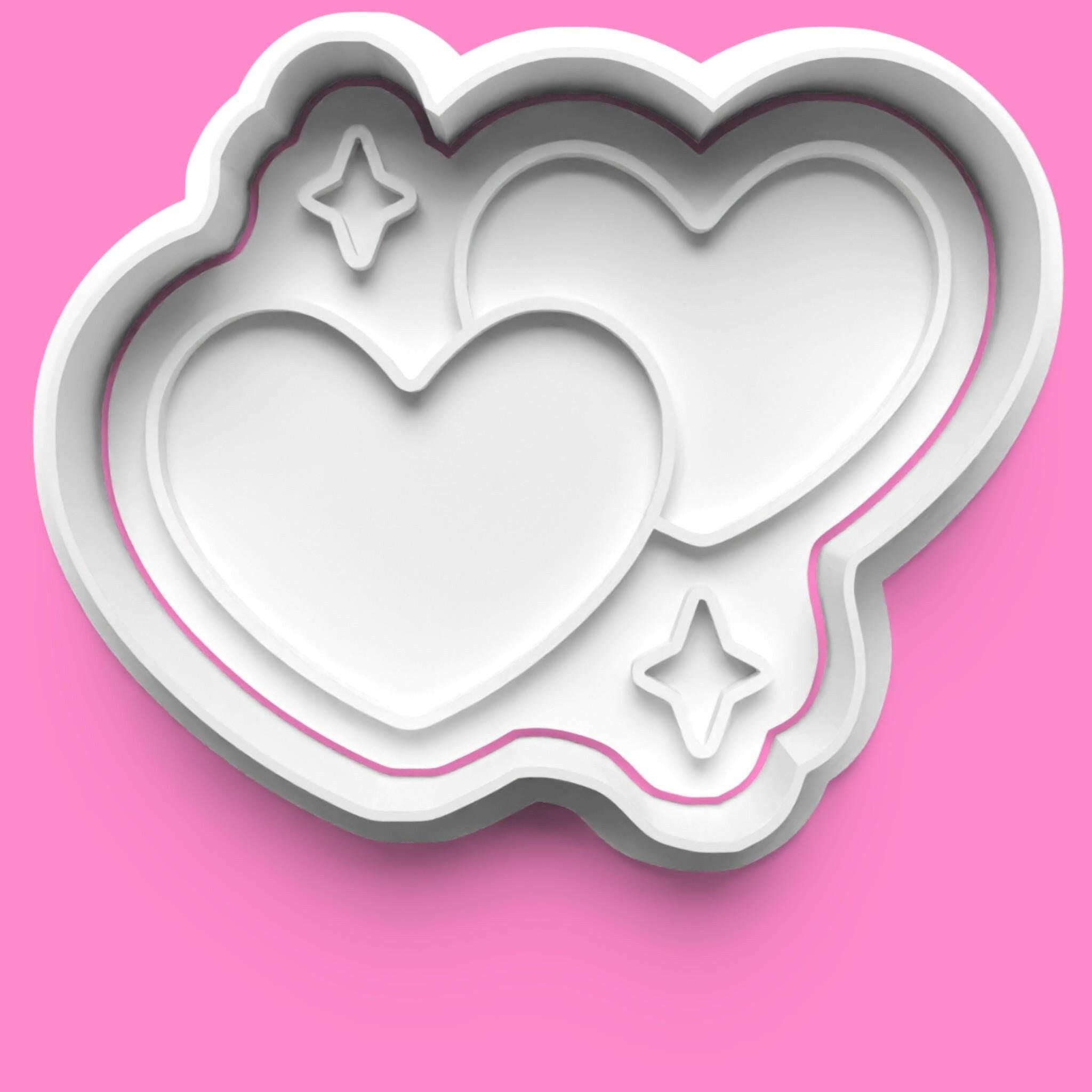Valentines Love complete Cookie Cutter and Embosser Stamp Set..