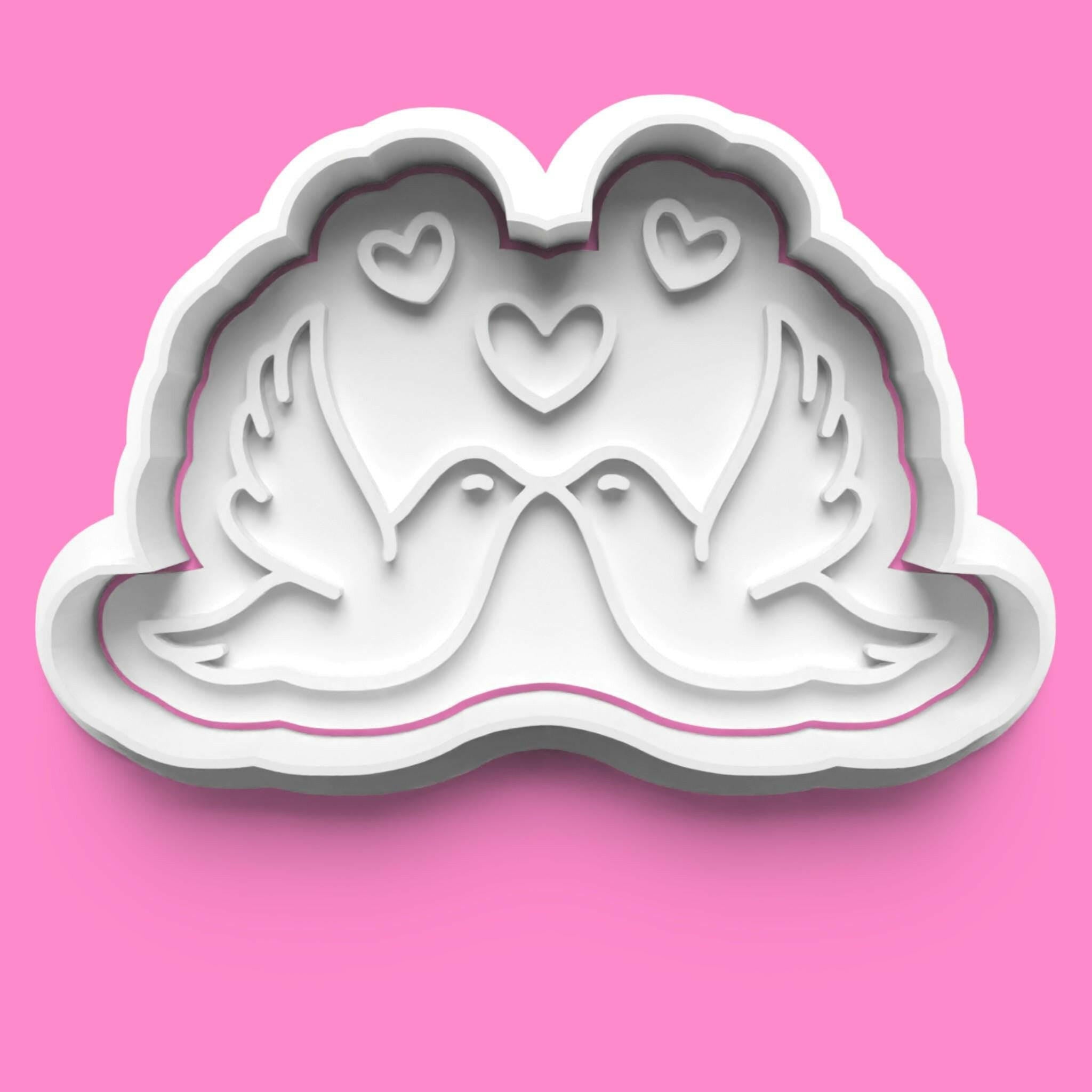 Valentines Love complete Cookie Cutter and Embosser Stamp Set. 0776.