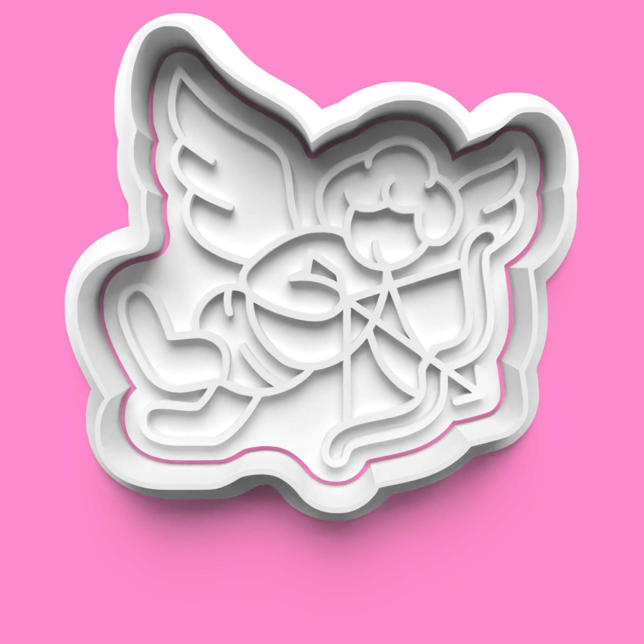 Valentines Love complete Cookie Cutter and Embosser Stamp Set. 0778.