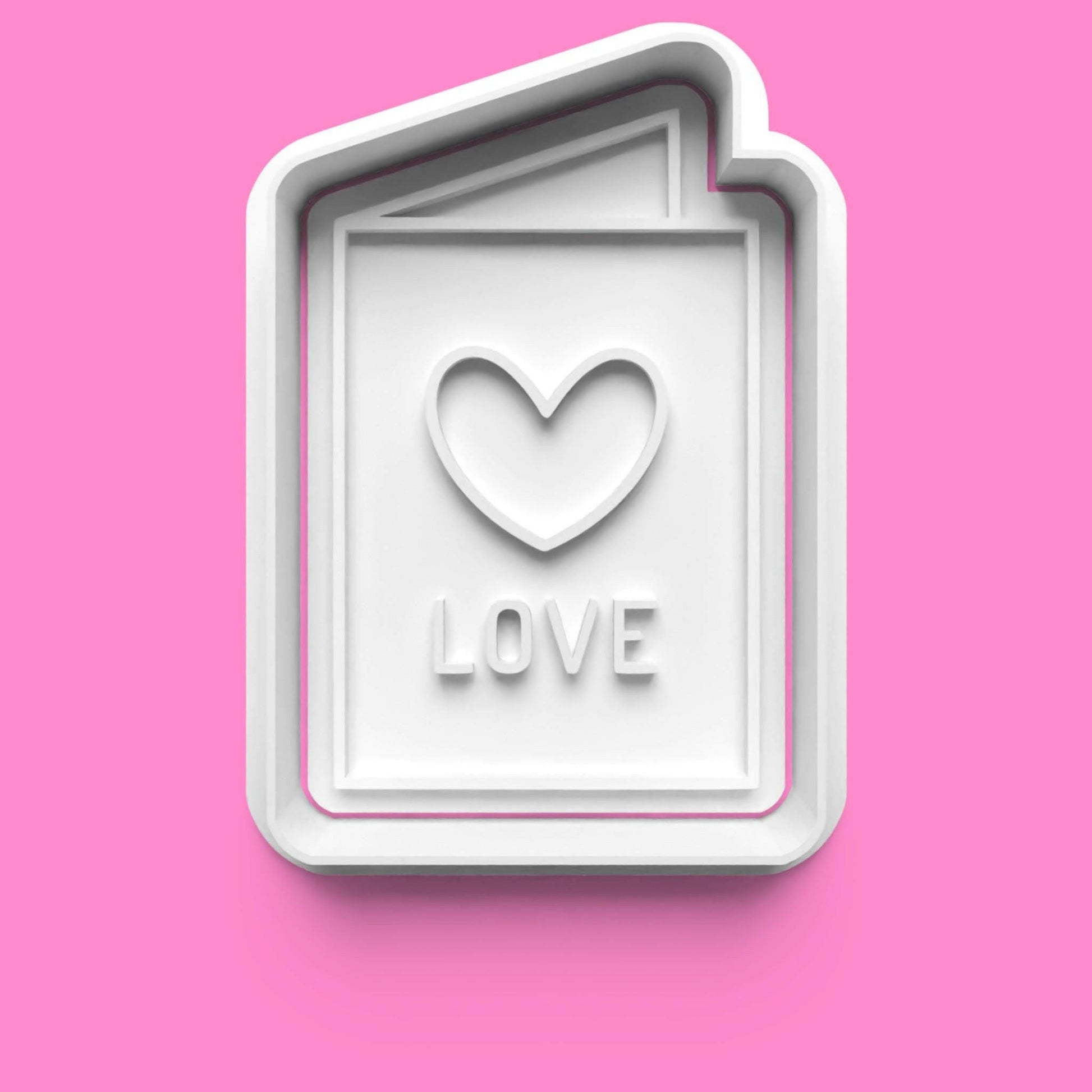 Valentines Love complete Cookie Cutter and Embosser Stamp Set. 0779.