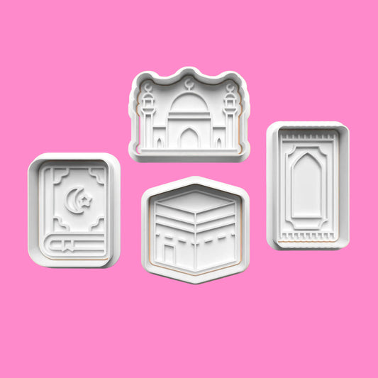 Islamic Cookie Cutter Set (4 pcs) | Eid & Ramadan Baking | PLA.