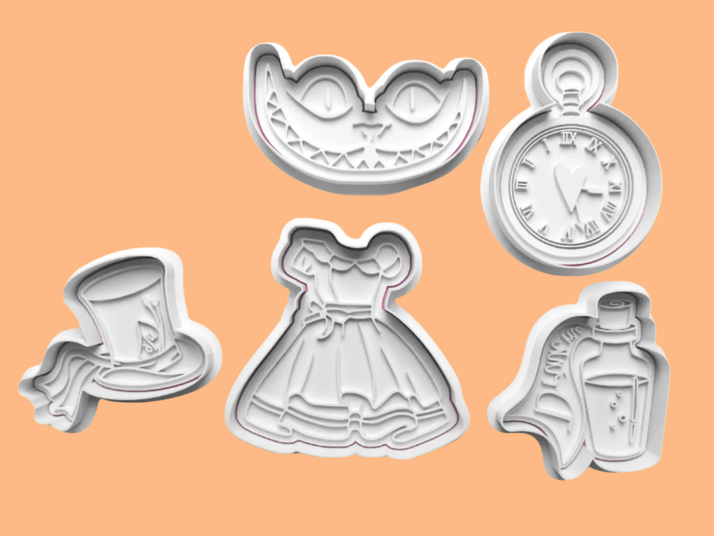 Alice in Wonderland Embosser and Cookie Cutter Set