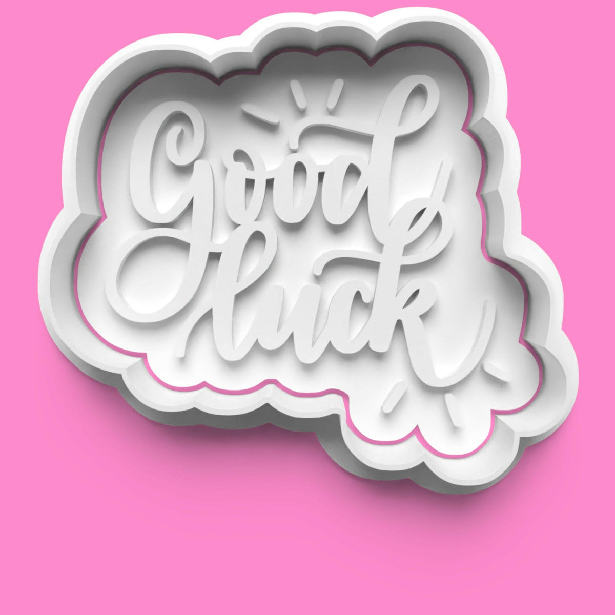 Inspirational Words Cookie Cutter & Stamp Set | 30 Motivational Designs | PLA.