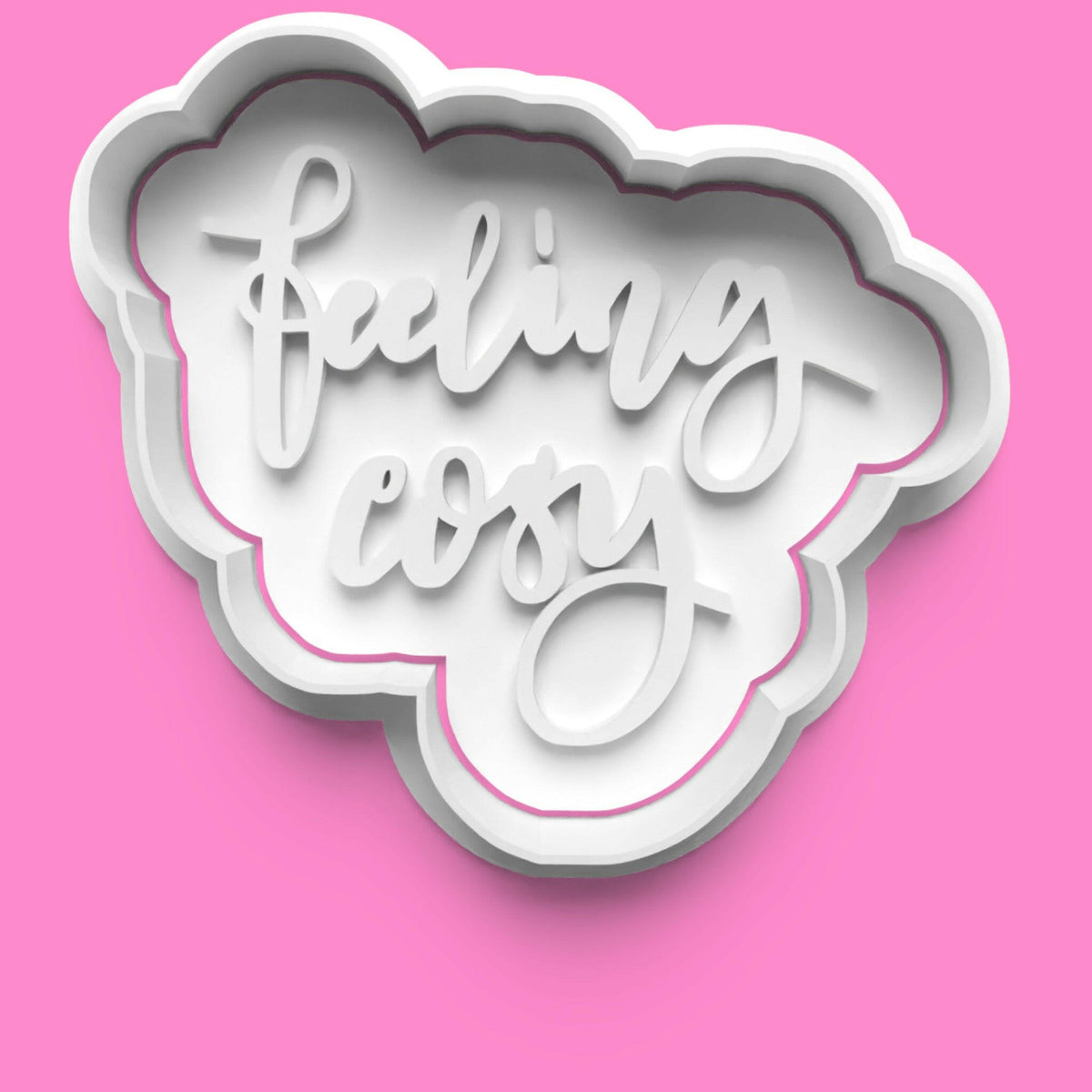 Inspirational Words Cookie Cutter & Stamp Set | 30 Motivational Designs | PLA.