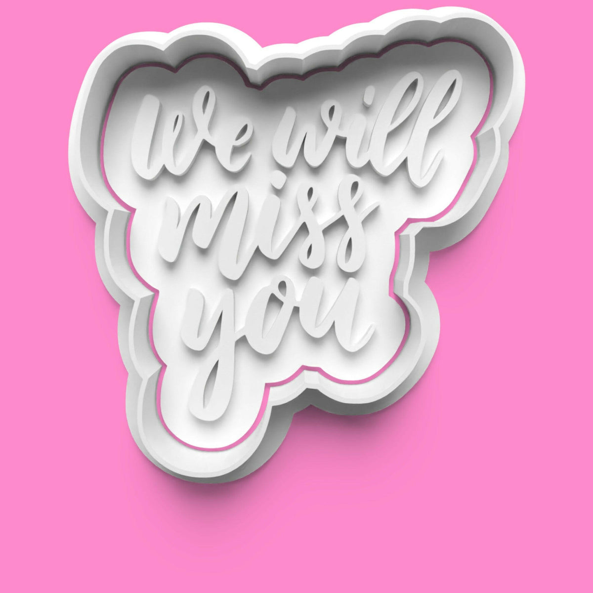 Inspirational Words Cookie Cutter & Stamp Set | 30 Motivational Designs | PLA.