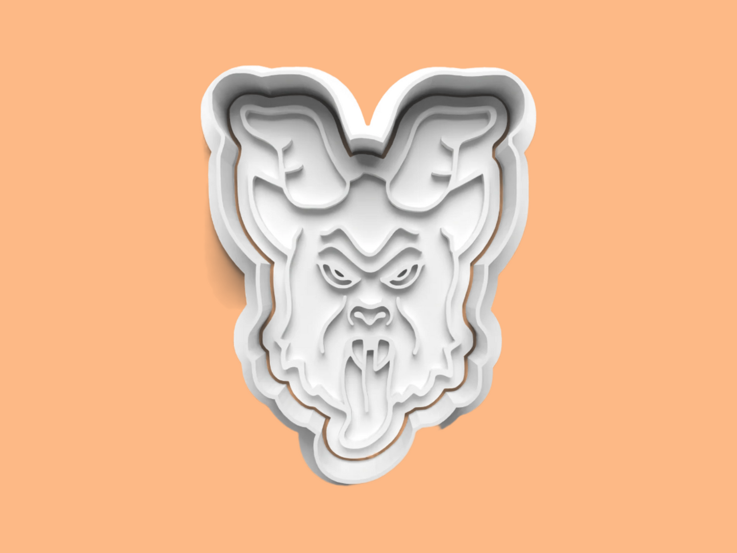 Krampus-Inspired Embosser and Cookie Cutter Set – Individual or Set of 3