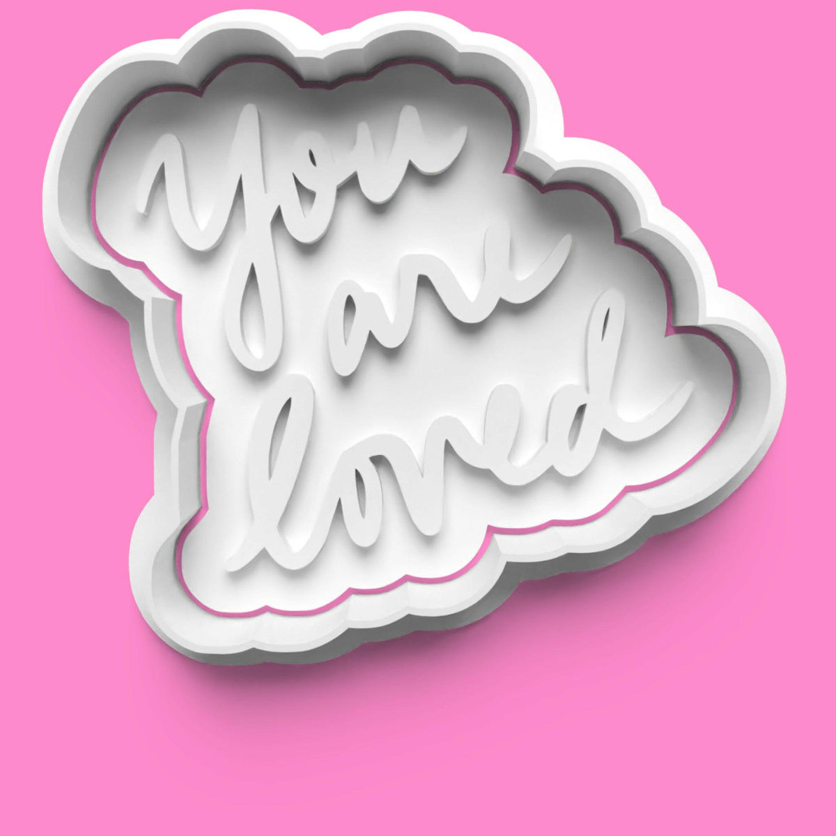 Inspirational Words Cookie Cutter & Stamp Set | 30 Motivational Designs | PLA