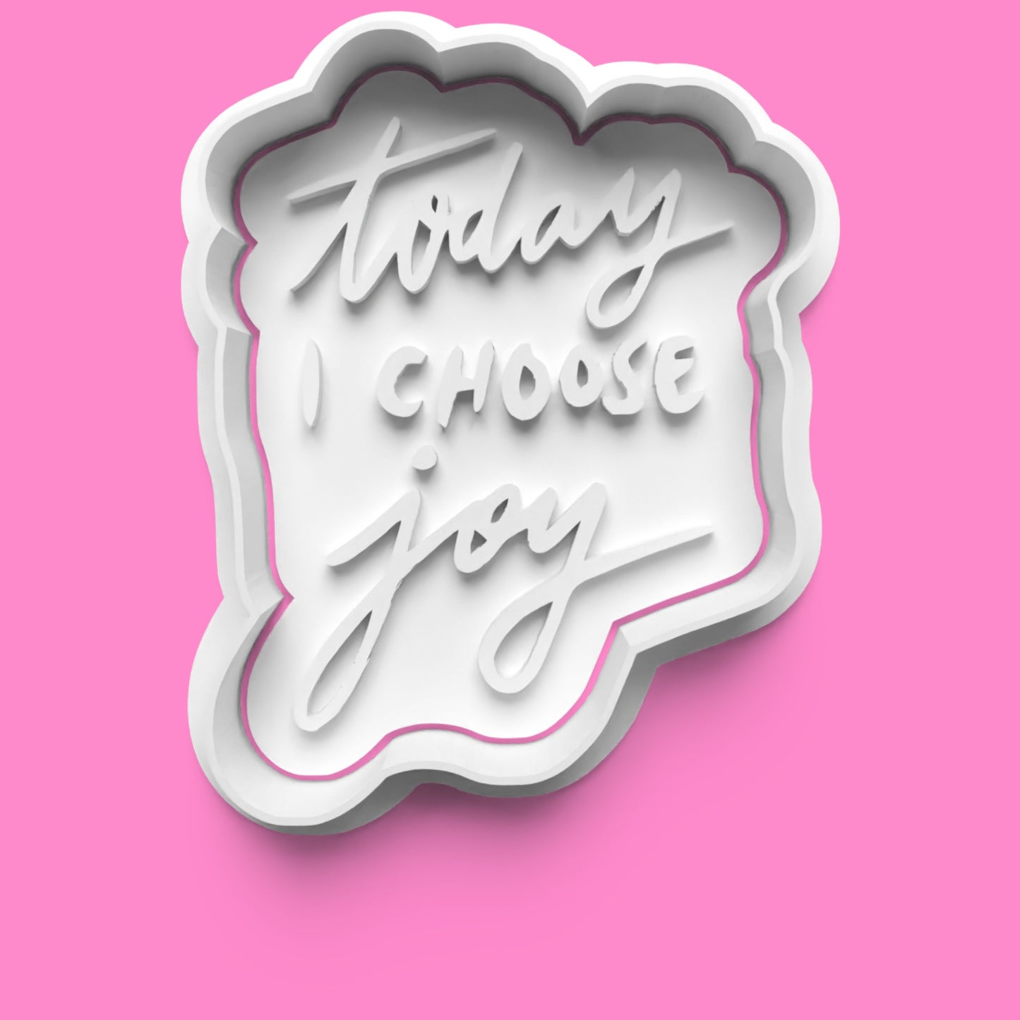 Inspirational Words Cookie Cutter & Stamp Set | 30 Motivational Designs | PLA