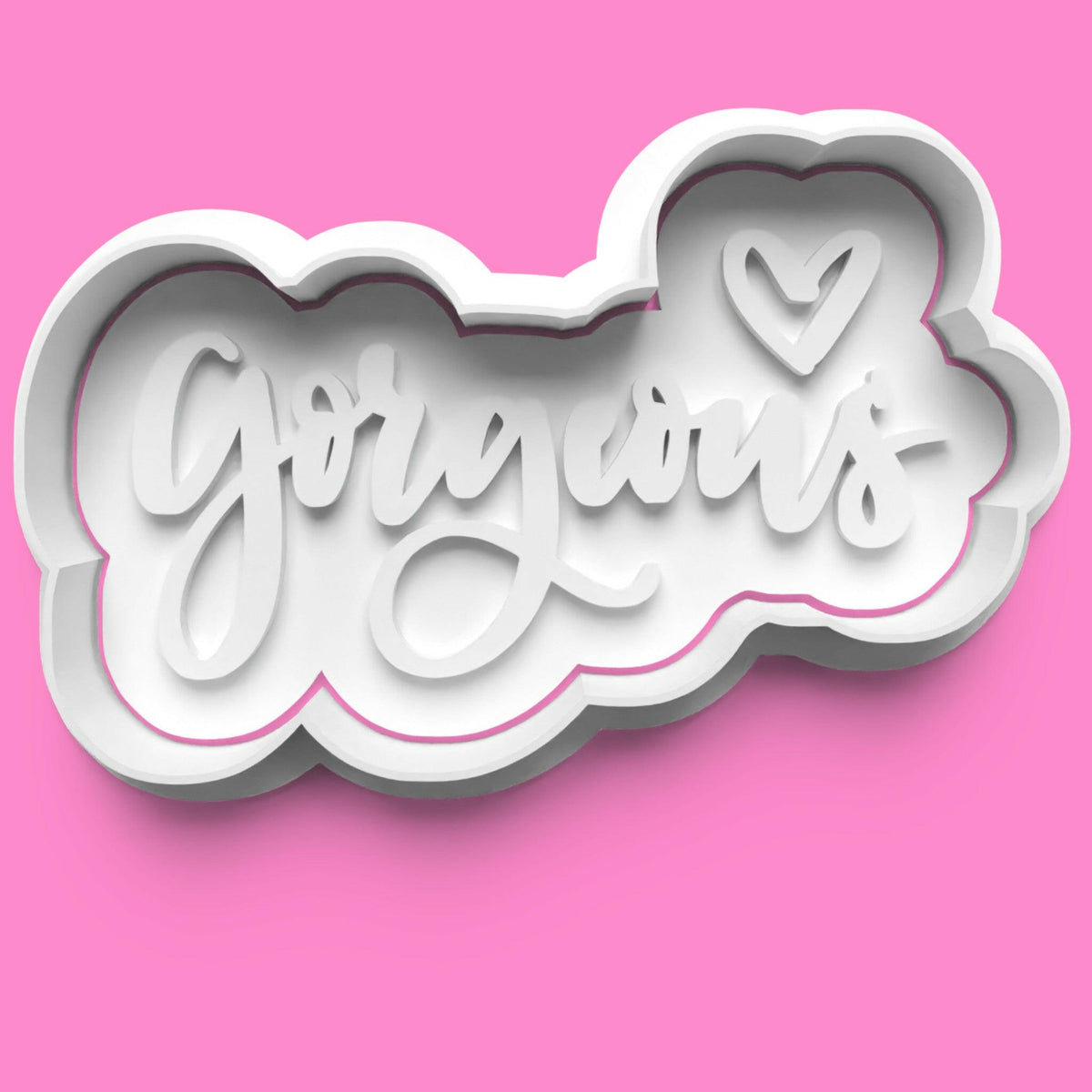 Inspirational Words Cookie Cutter & Stamp Set | 30 Motivational Designs | PLA.