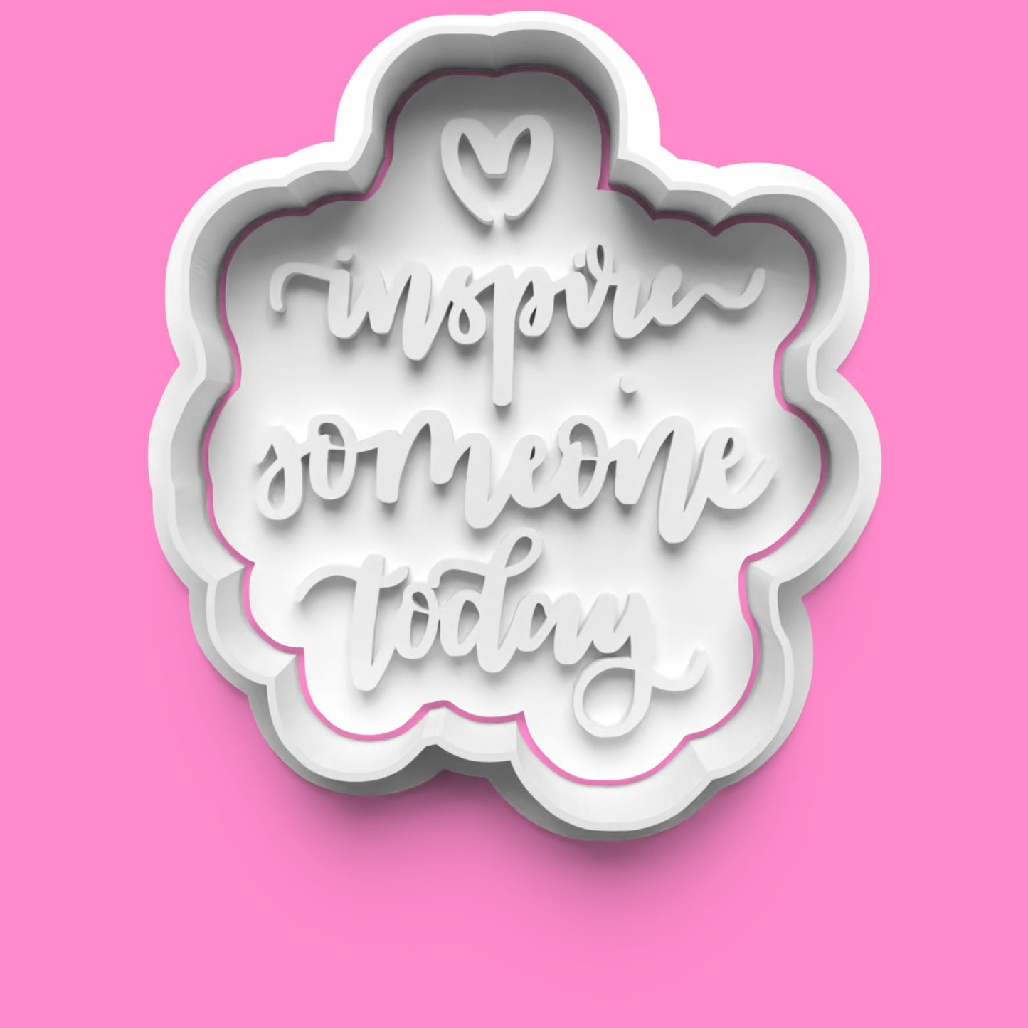 Inspirational Words Cookie Cutter & Stamp Set | 30 Motivational Designs | PLA