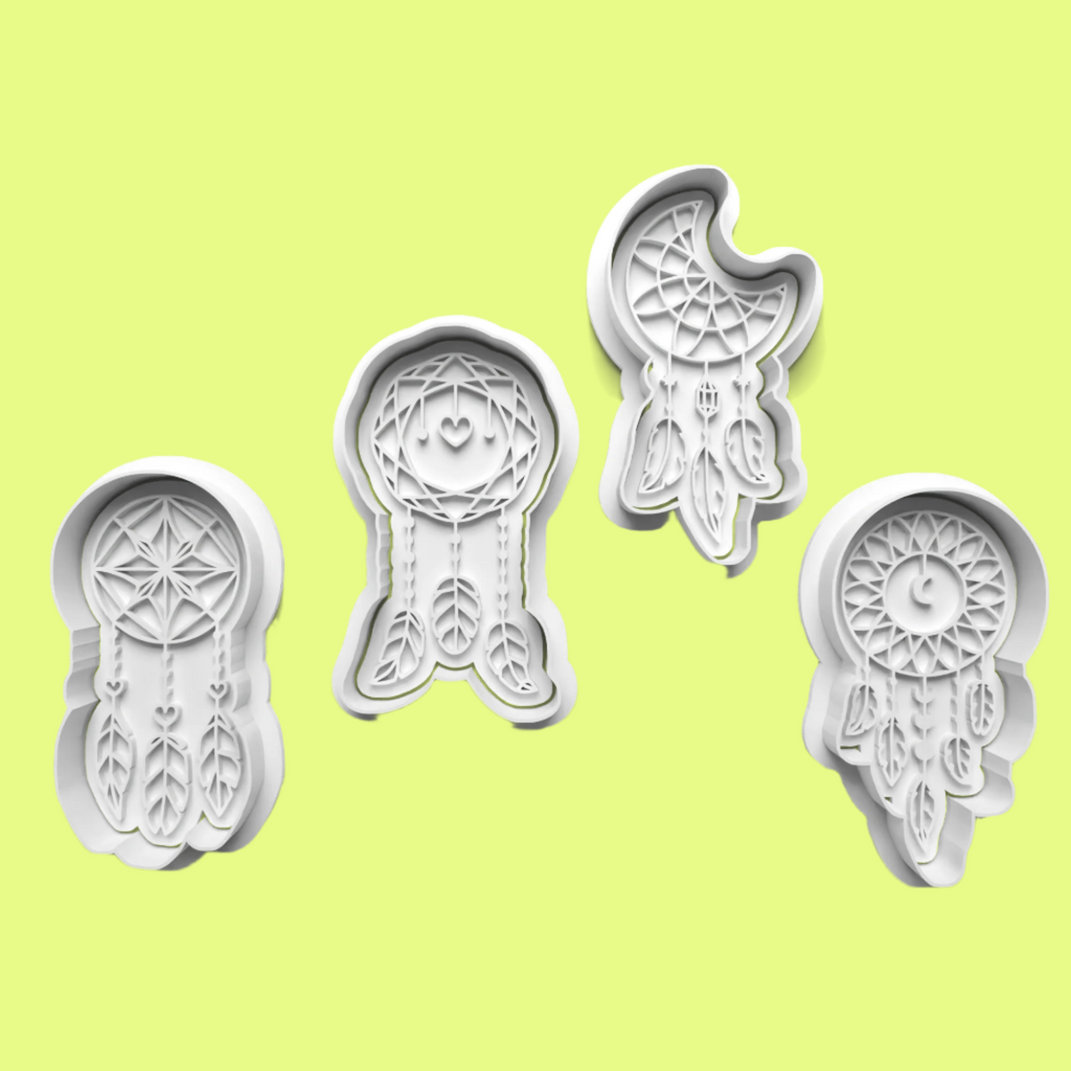 Dream Catcher Cookie Cutter and Embosser Stamp Set in 7cm or 10cm sizes..