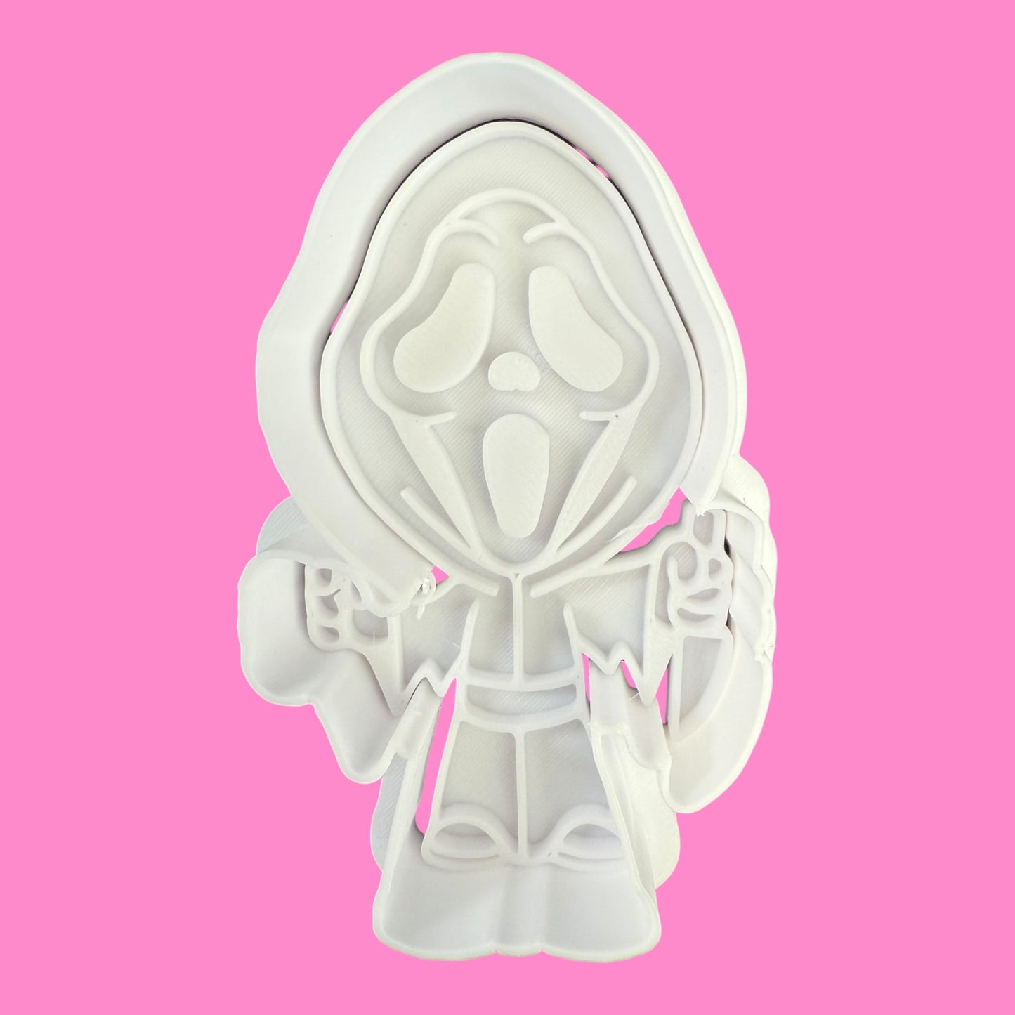 Scream Ghostface – Cookie Cutter & Embosser Stamp (Approx. 8cm)