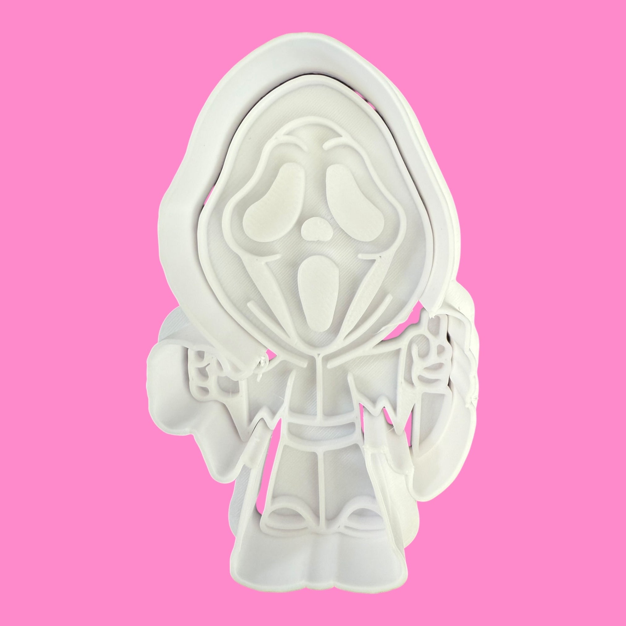Scream Ghostface – Cookie Cutter & Embosser Stamp (Approx. 8cm)