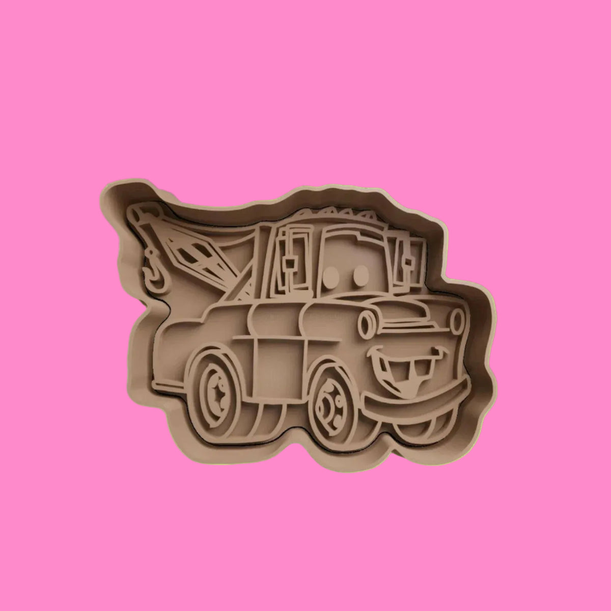 Cars Movie-Inspired Embosser and Cookie Cutter Set – 4-Piece Baking Tools.