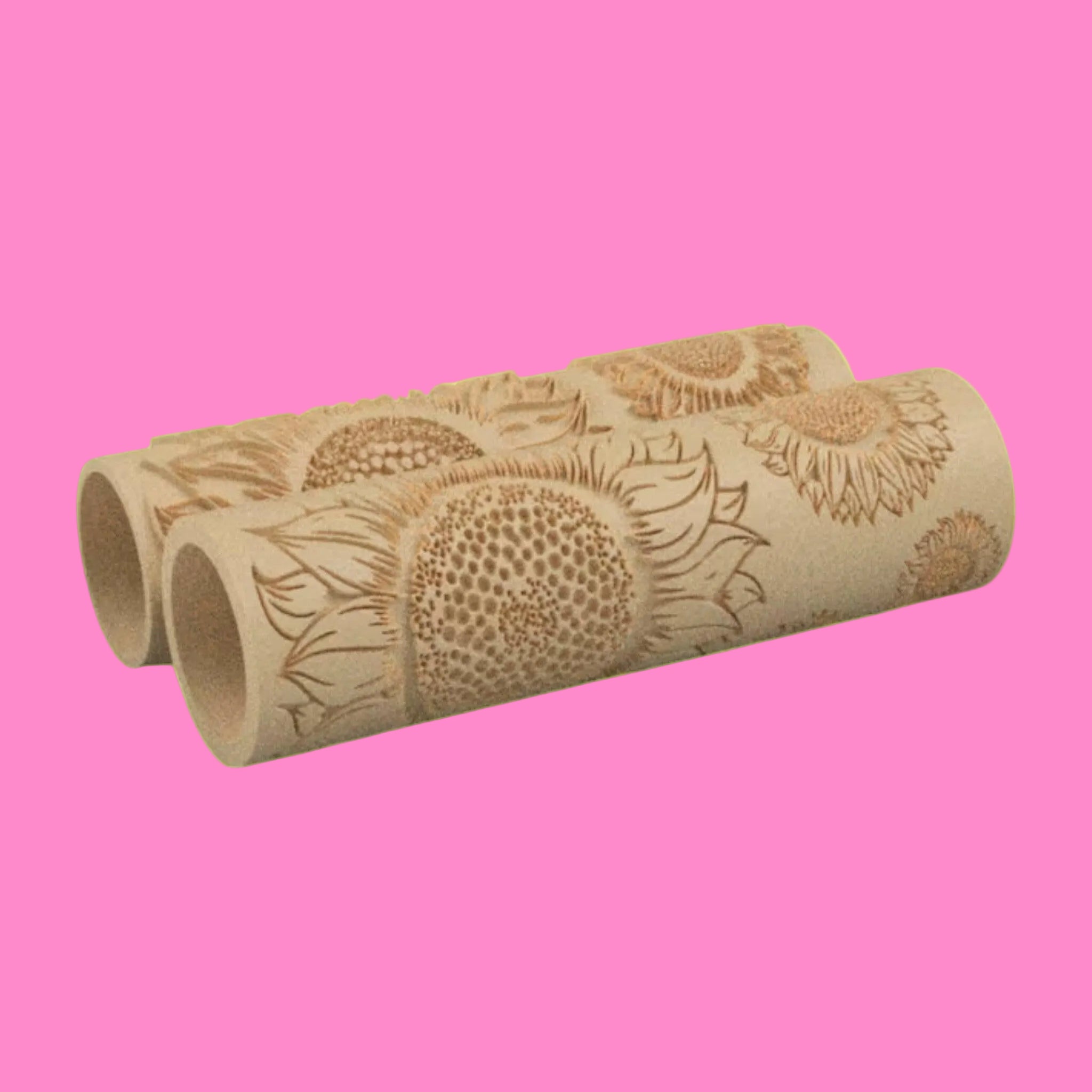 Sunflower Textured Roller for Fondant Polymer Clay.