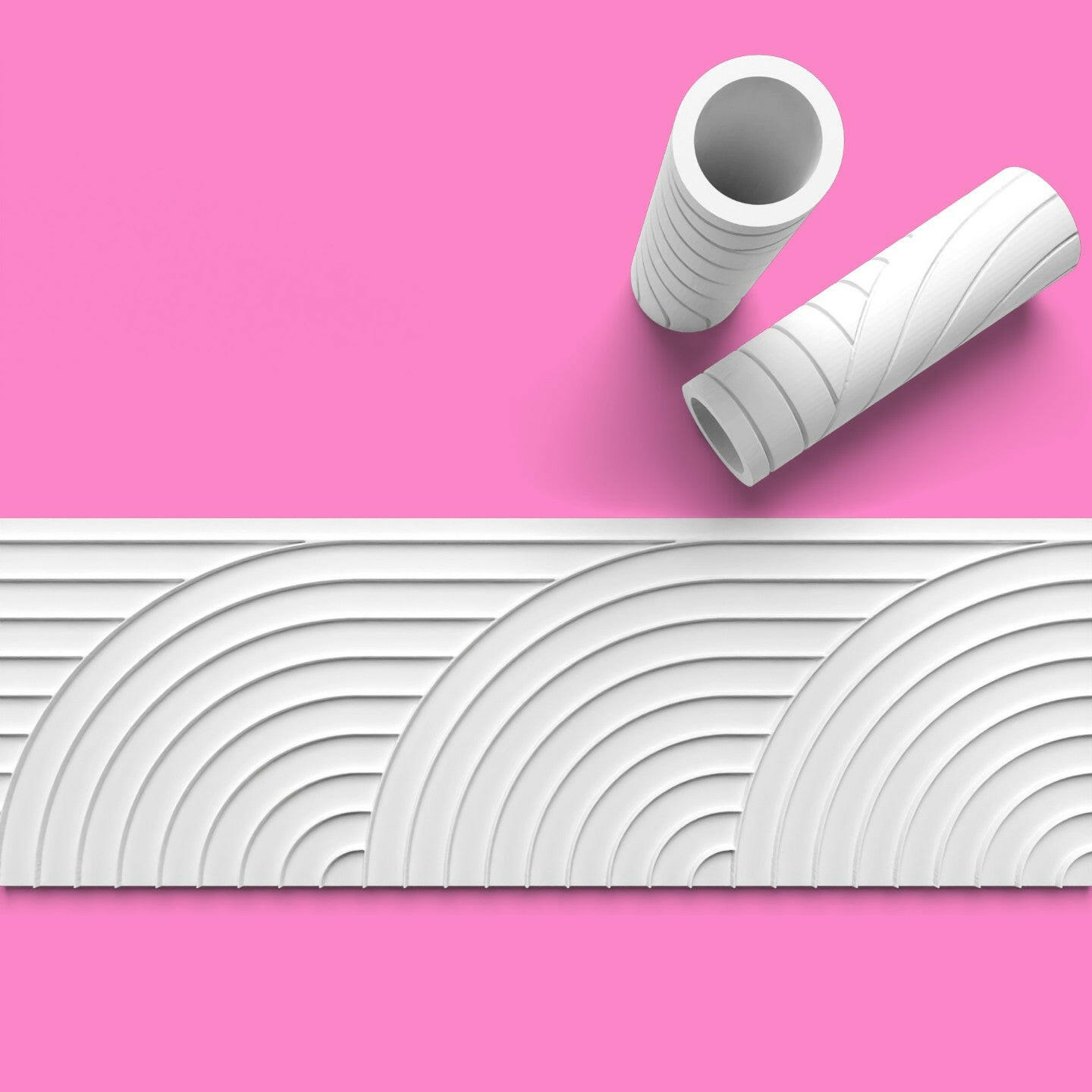 Swirl Textured Roller for Fondant Polymer Clay Etc.