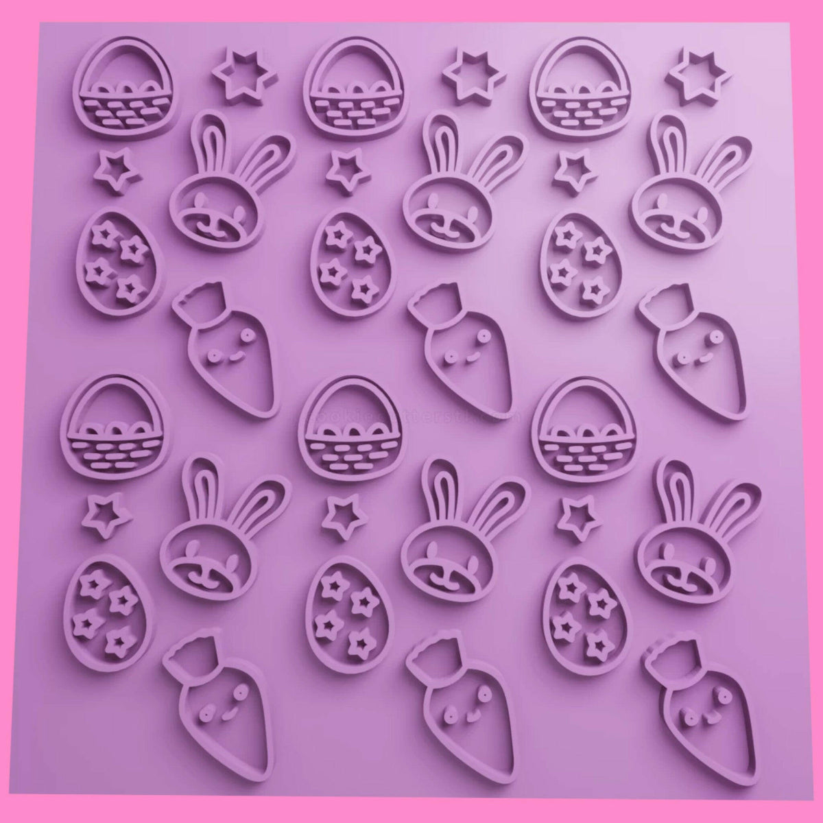 Easter Textured Sheet Embosser | 3D Printed Fondant Tool | PLA