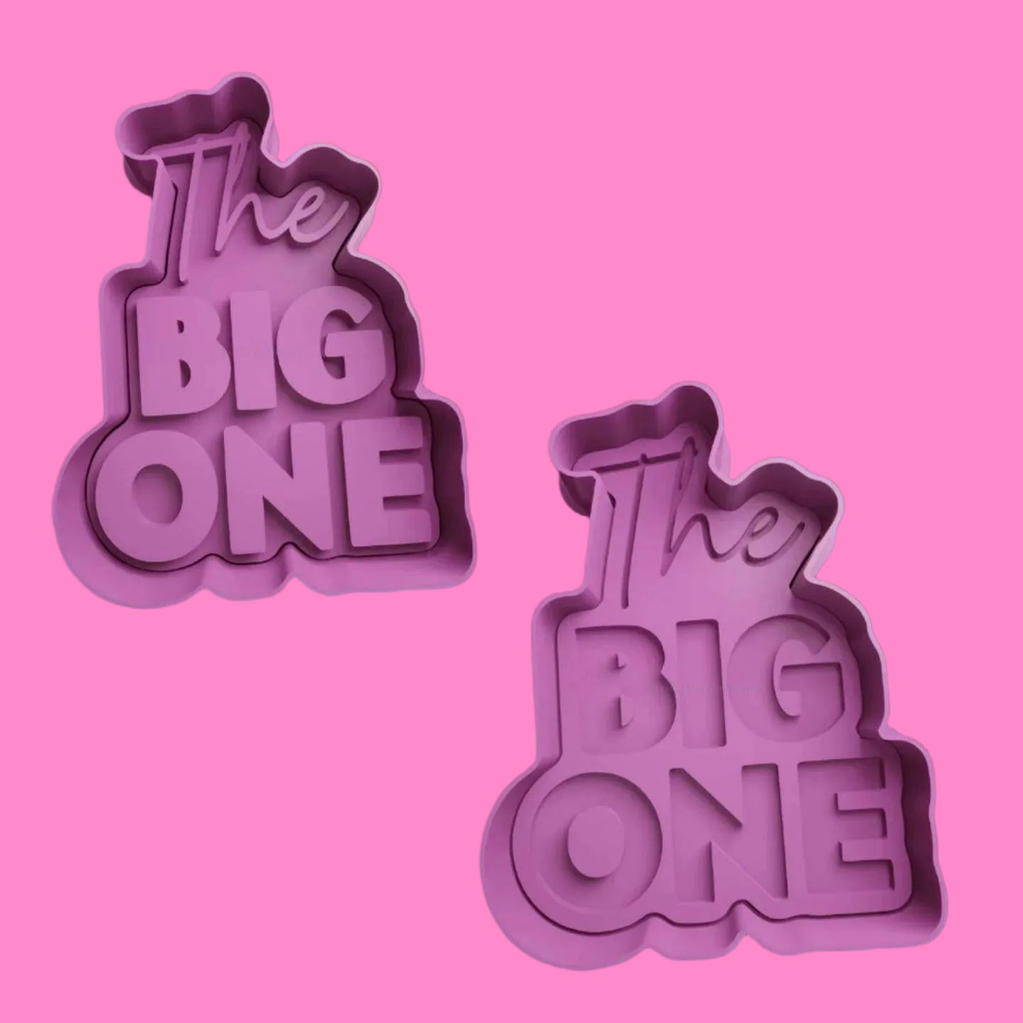 The Big One Birthday Anniversary Cookie Cutter  Embosser/Debosser Set.