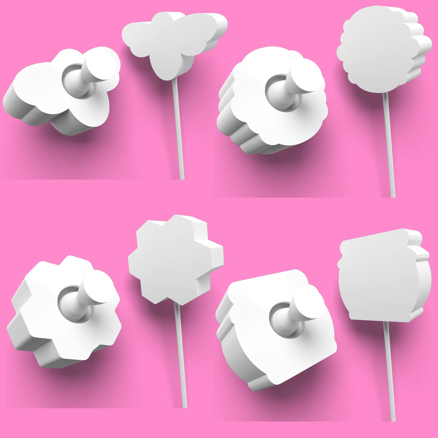 Pop Cake Mold Bumble Bee Set – Cookie Cutter & Embosser Stamp Collection