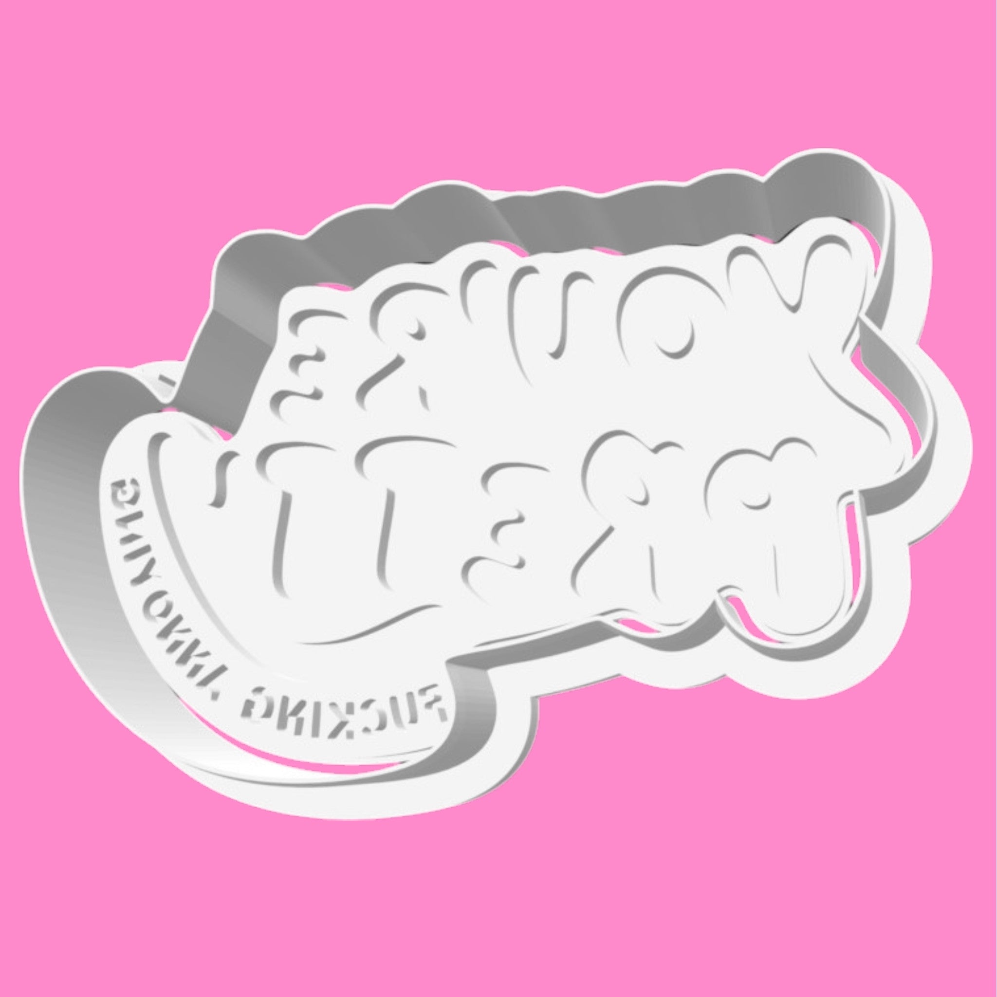 "You're Pretty F*cking Annoying" Cookie Cutter & Embosser – Funny Rude Novelty Cutter (8cm)